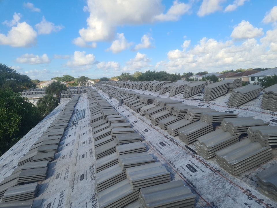 Residential Roofing Installation using Eagle Roofing Tile by BLUES BROTHERS ROOFING