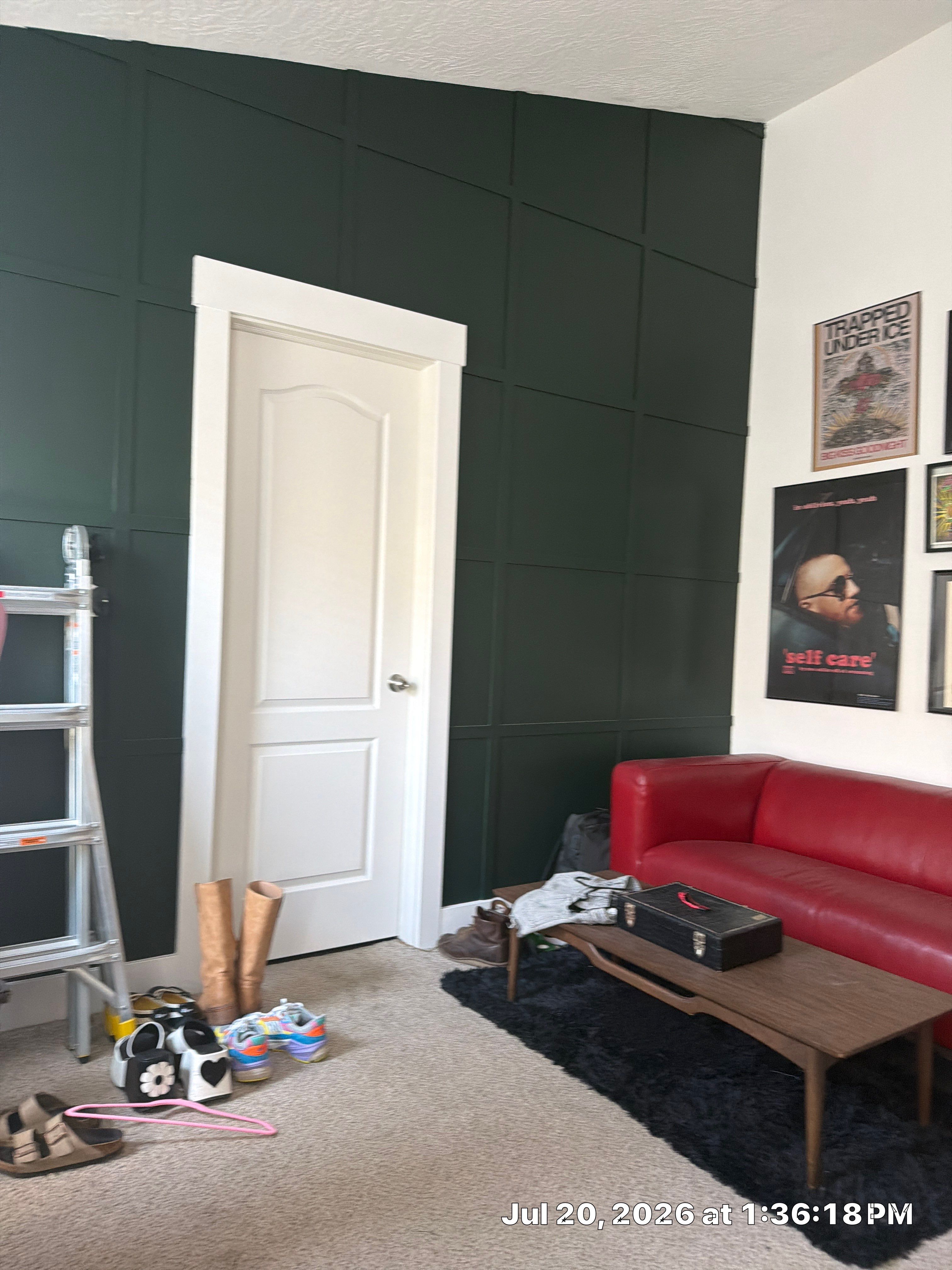 Custom Board and Batten Accent Wall Installation in South Salt Lake by CompanyCam Sales Demo
