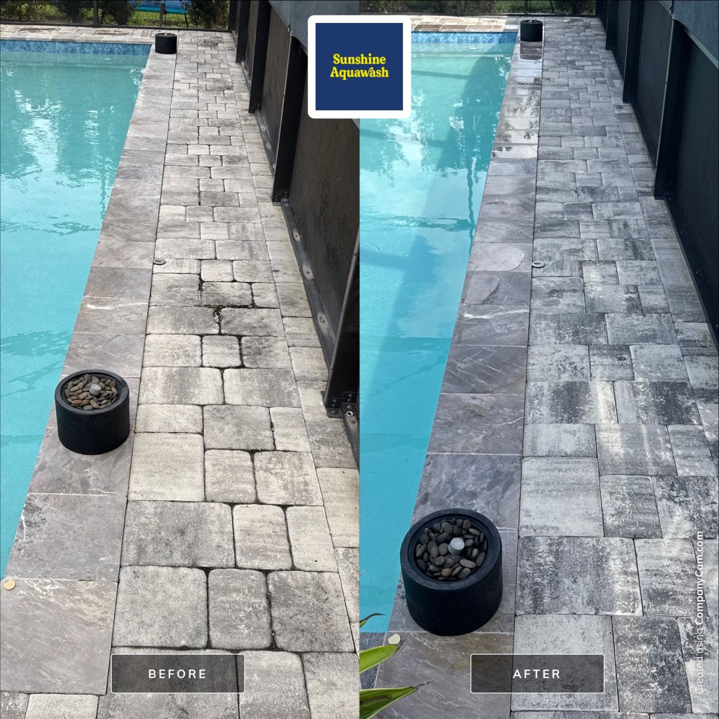 Paver Pool Deck & Screen Enclosure Cleaning – North River Ranch, Parrish, FL by Sunshine AquaWash