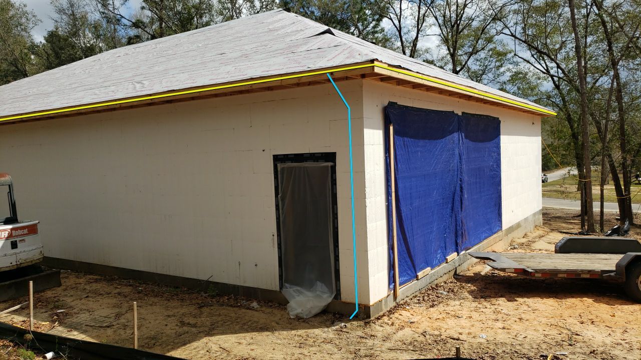 Seamless Aluminum Gutter Installation using 6 Inch Seamless Gutters in MIlton FL by Gutter Professors