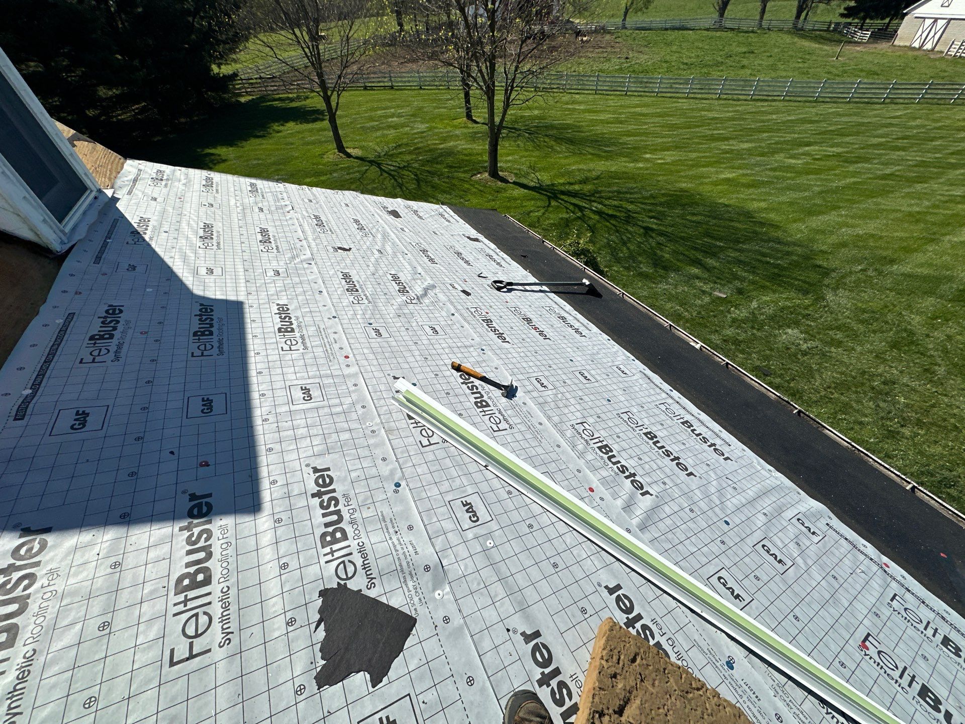 Residential Roofing Installation using Timberline HDZ Shingles - Barkwood by RoofX 
