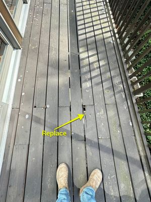 Deck Repair using Wood