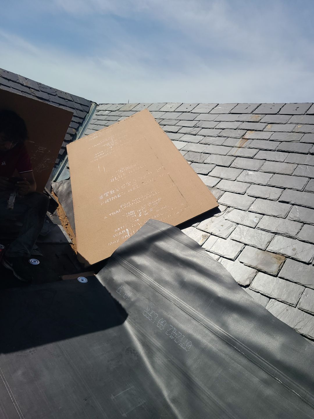 Lorton: EPDM Flat Roof with Partial Slate Replacement by RM Banning, Inc.