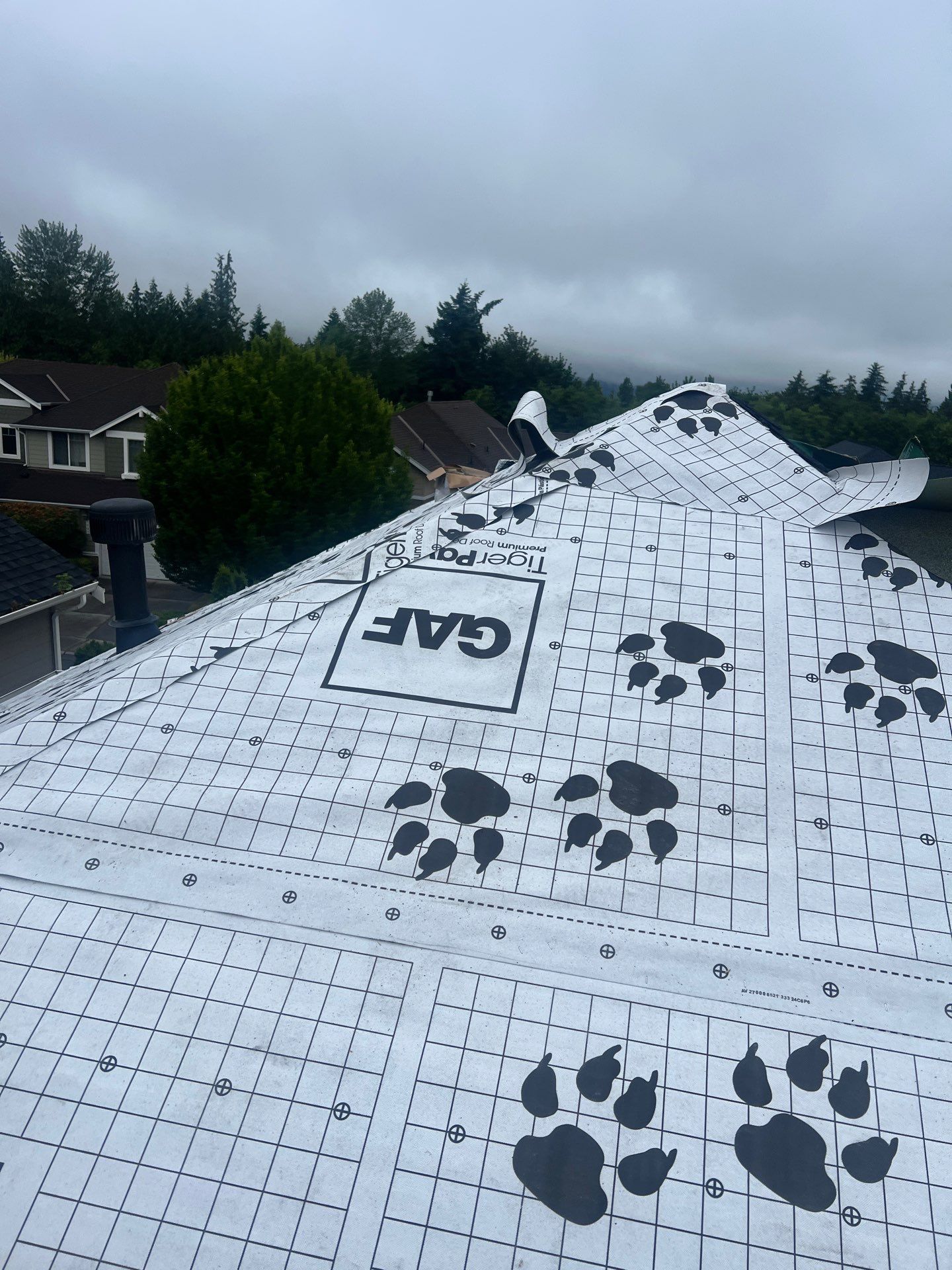 Residential Roofing Installation using GAF UHDZ Shingles by Roofing Formula LLC