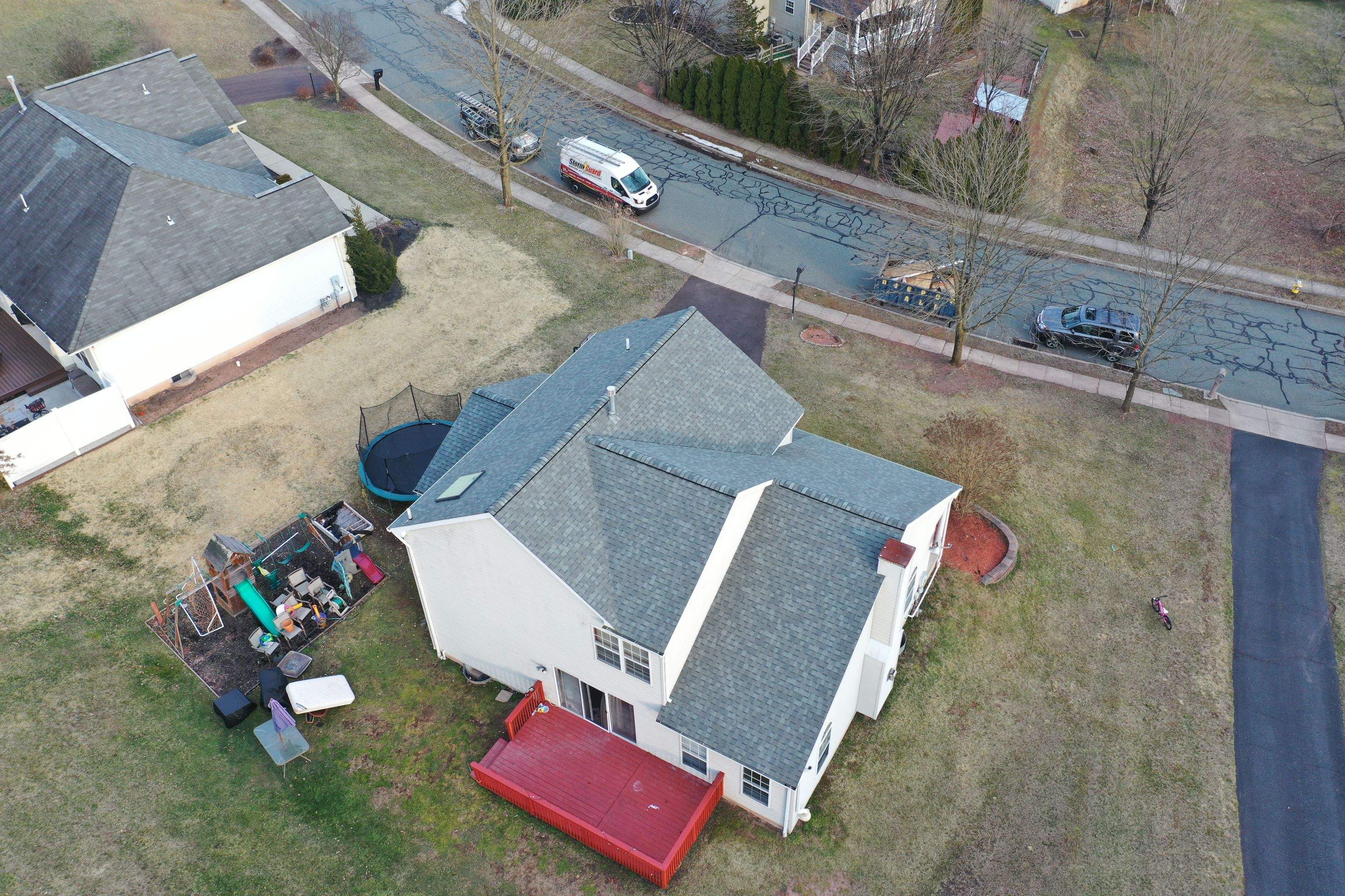 Roofing Installation using CertainTeed Landmark - Georgetown Gray by Storm Guard of Ches-Mont PA
