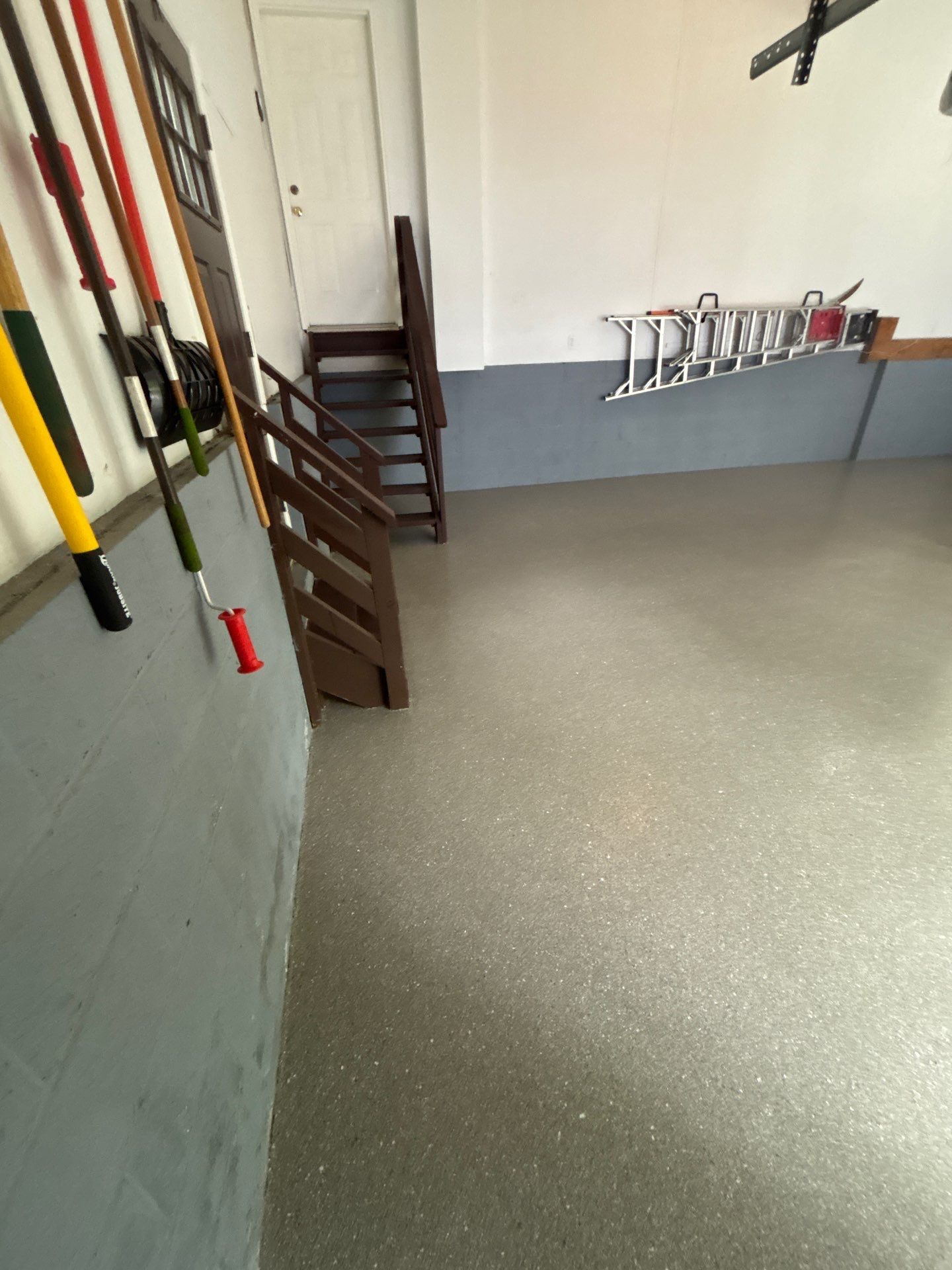 Travertine Polyurea Garage Floor Coating in Randolph, New Jersey by Spectrum Painting, LLC