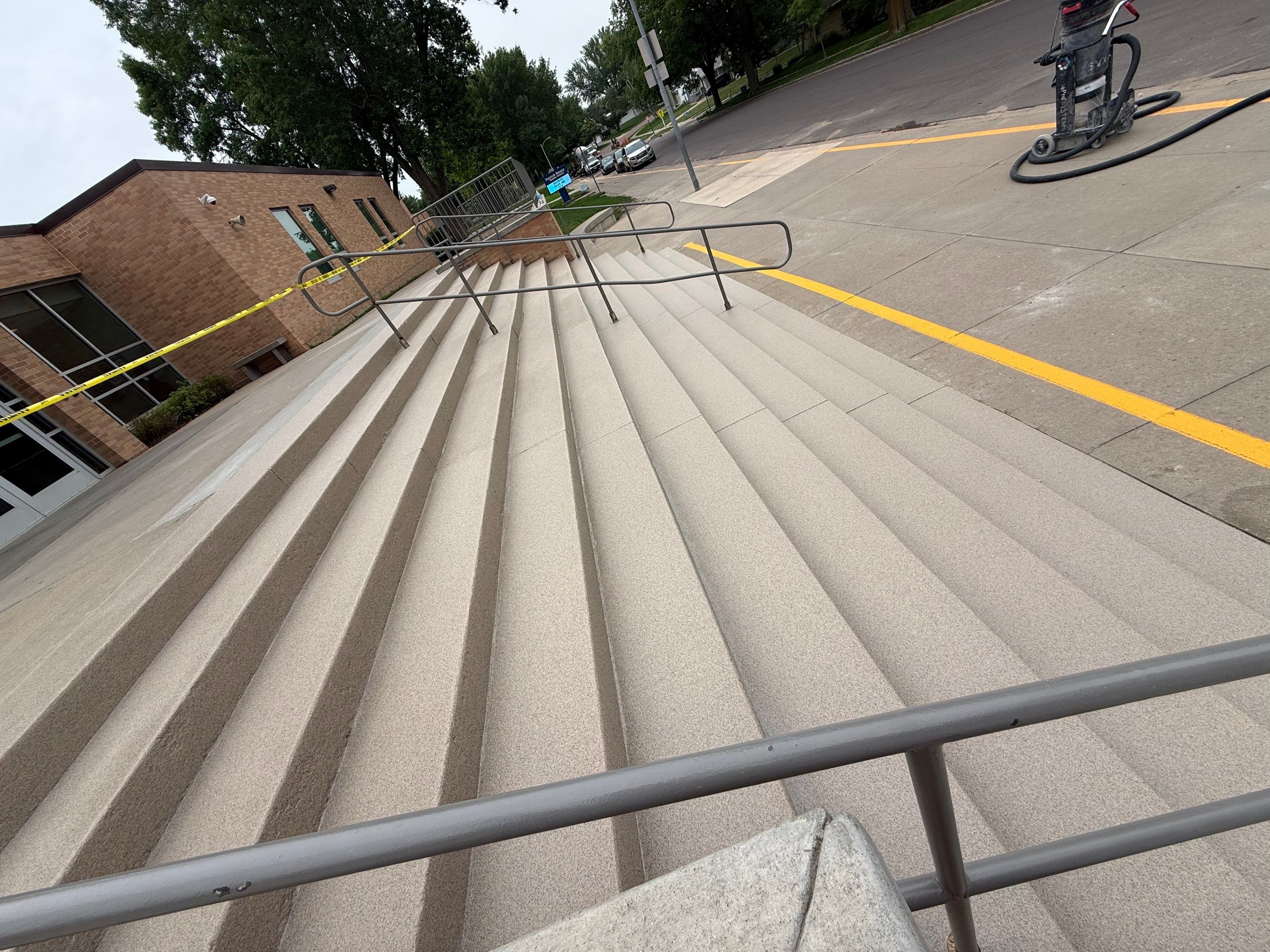 Concrete Stair Repair and Protective Coating in Sioux Falls by Select Painting, Coatings & Garage Cabinets