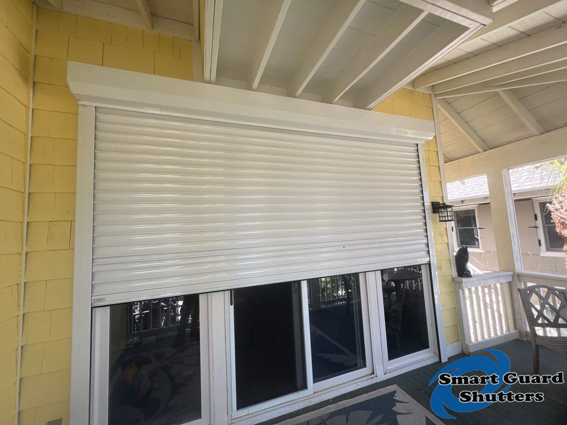 Hurricane Protection in White by Smart Guard Shutters
