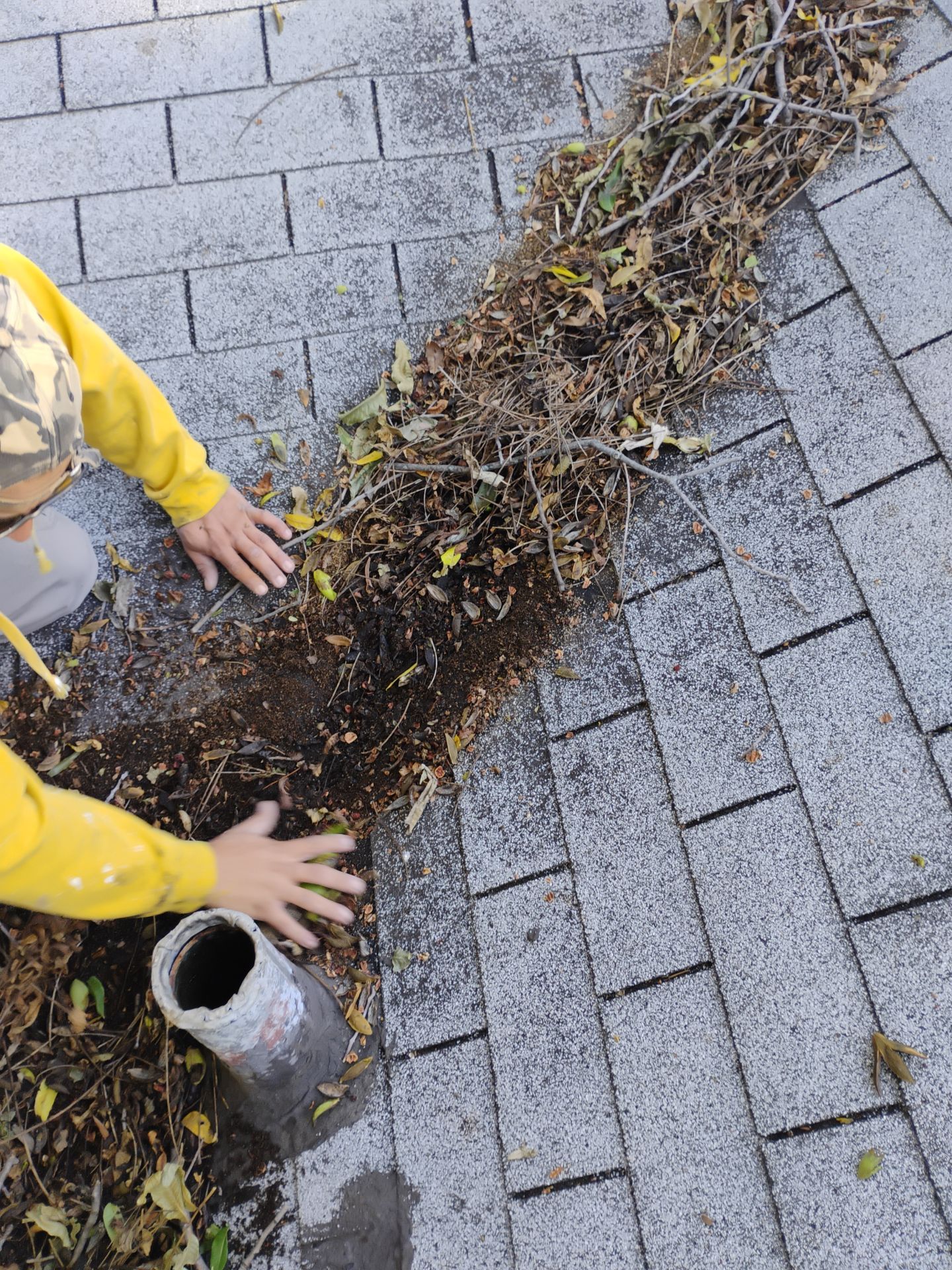 Roof Patch & Basement Plumbing Repair Project - Jennings, MO by Legendary Services Company LLC.