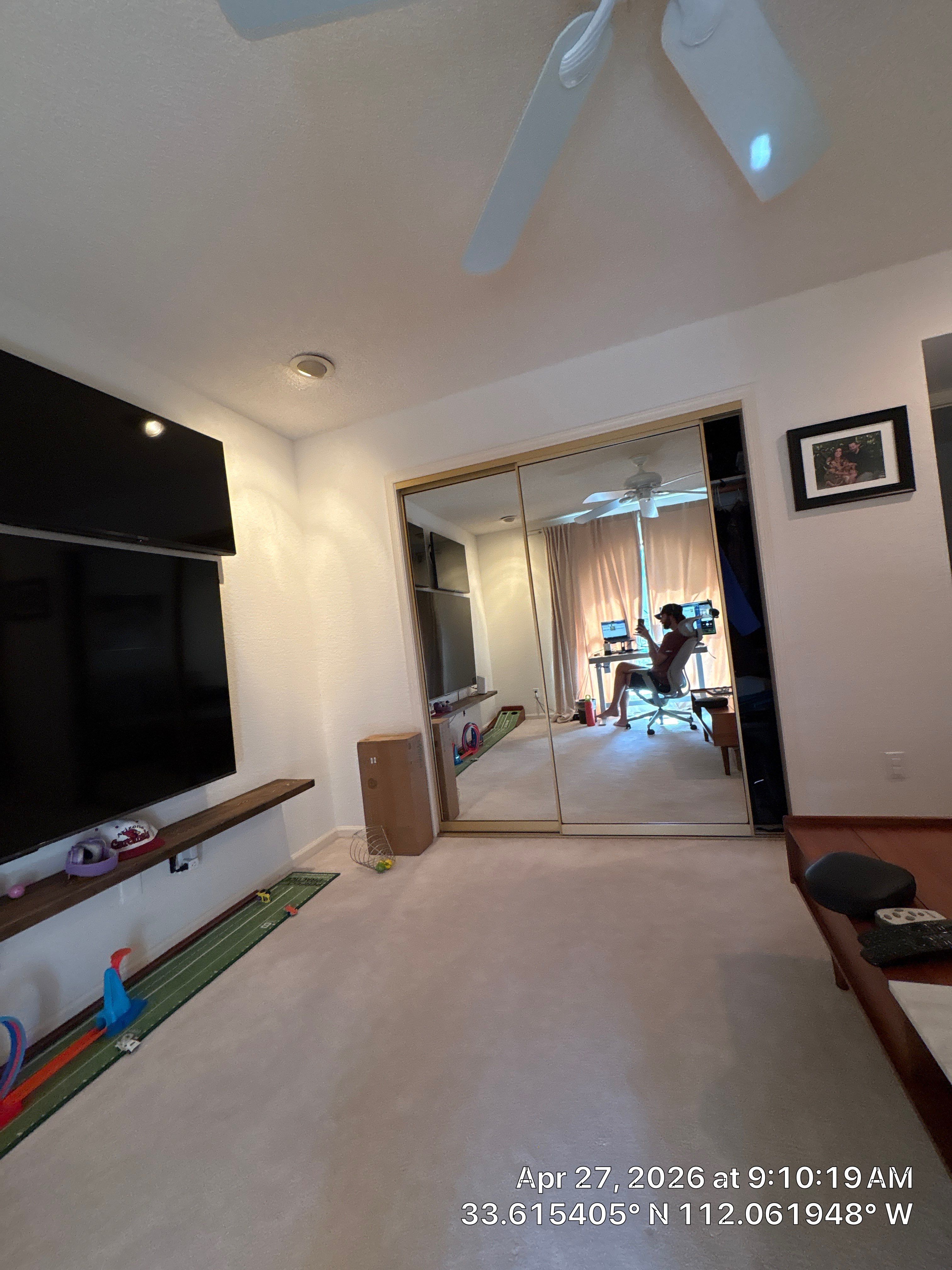 Multi-Monitor Workspace and Media Wall Installation in Phoenix by CompanyCam Sales Demo