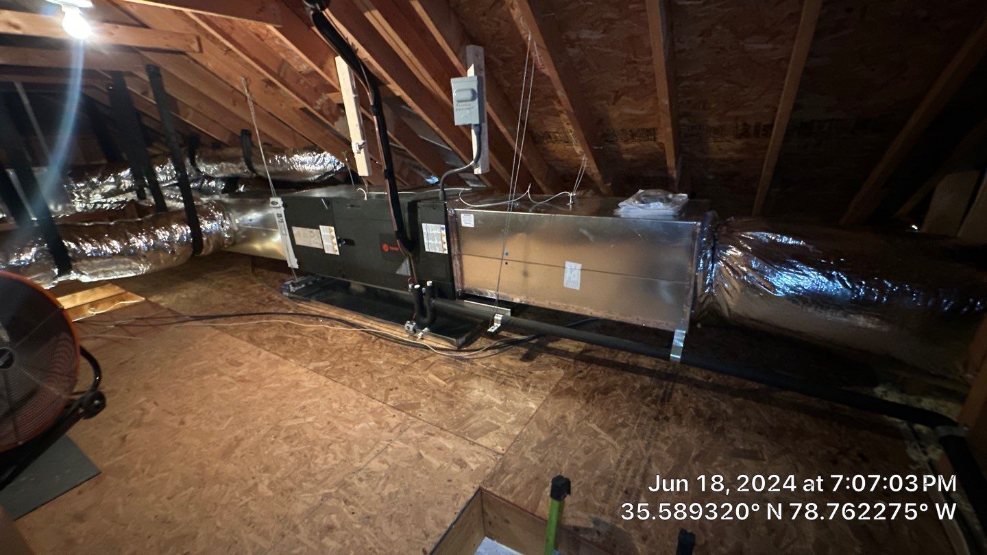 2 Trane XV20i Split System Install by Nick's Mechanical LLC.