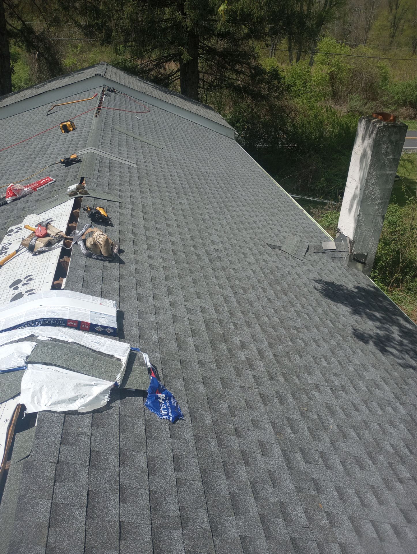 New roof in New Paltz NY by roberts roofing