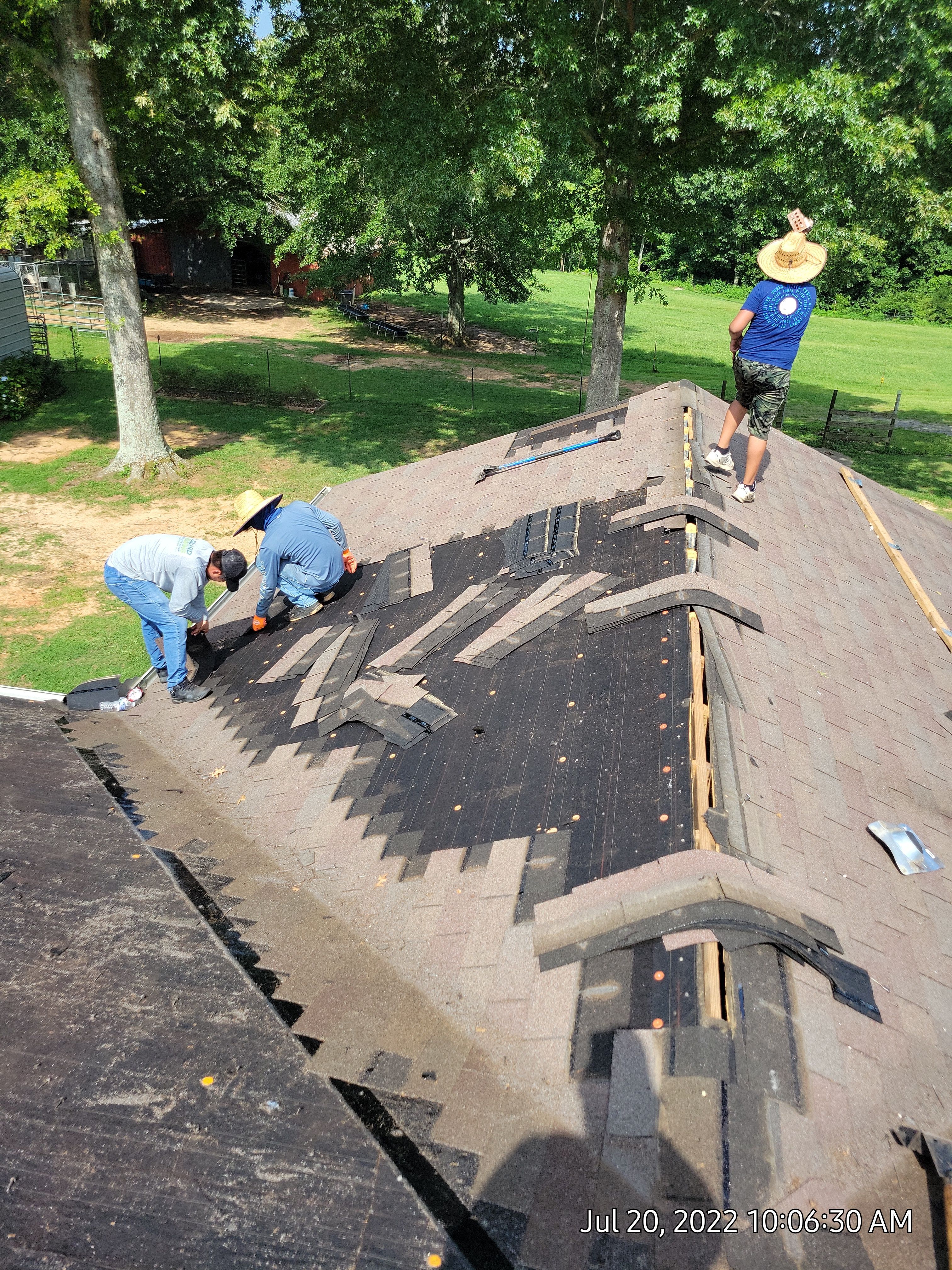 Residential Roof Remove and Replace using Low Rib Metal Roofing Panels by Bullard Roofing