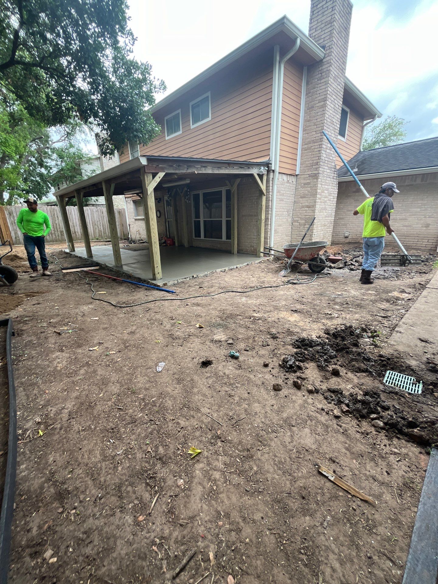 Bye-Bye Flooding! Mr. Dontaye's Back Patio & Drainage Overhaul π§π by Texas Urban Elements