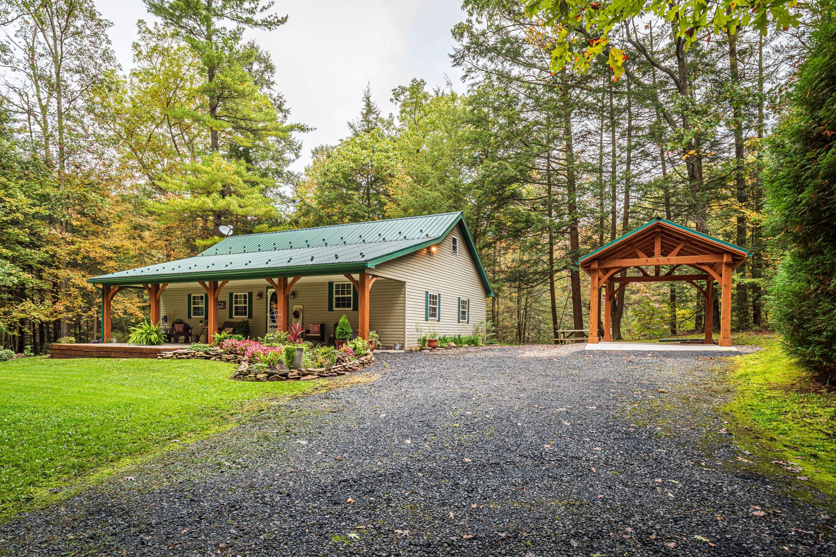 Metal Roof-evergreen- and Carport by Esh Builders
