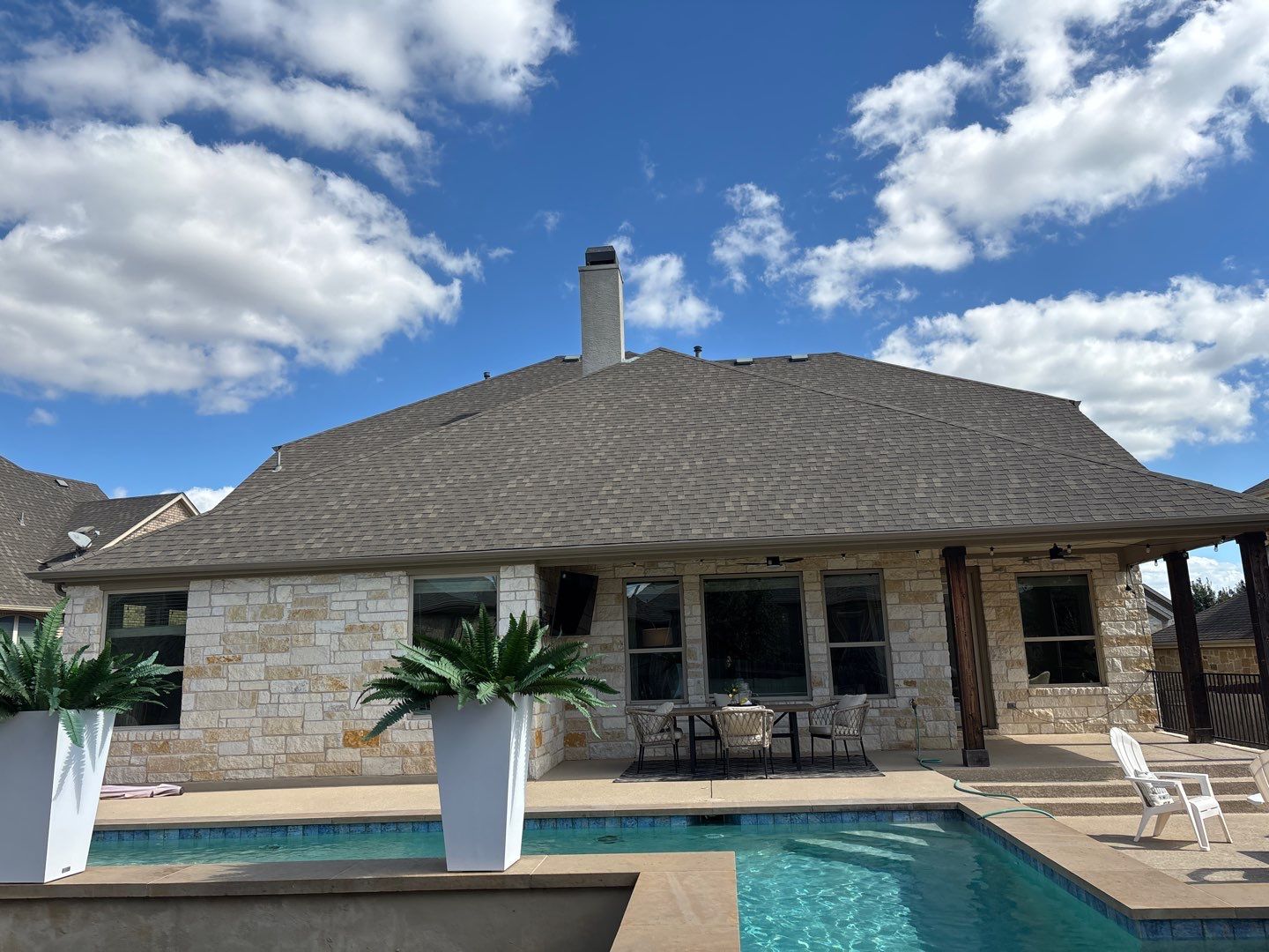 Residential Wood Fence in Austin by RoofsOnly.com