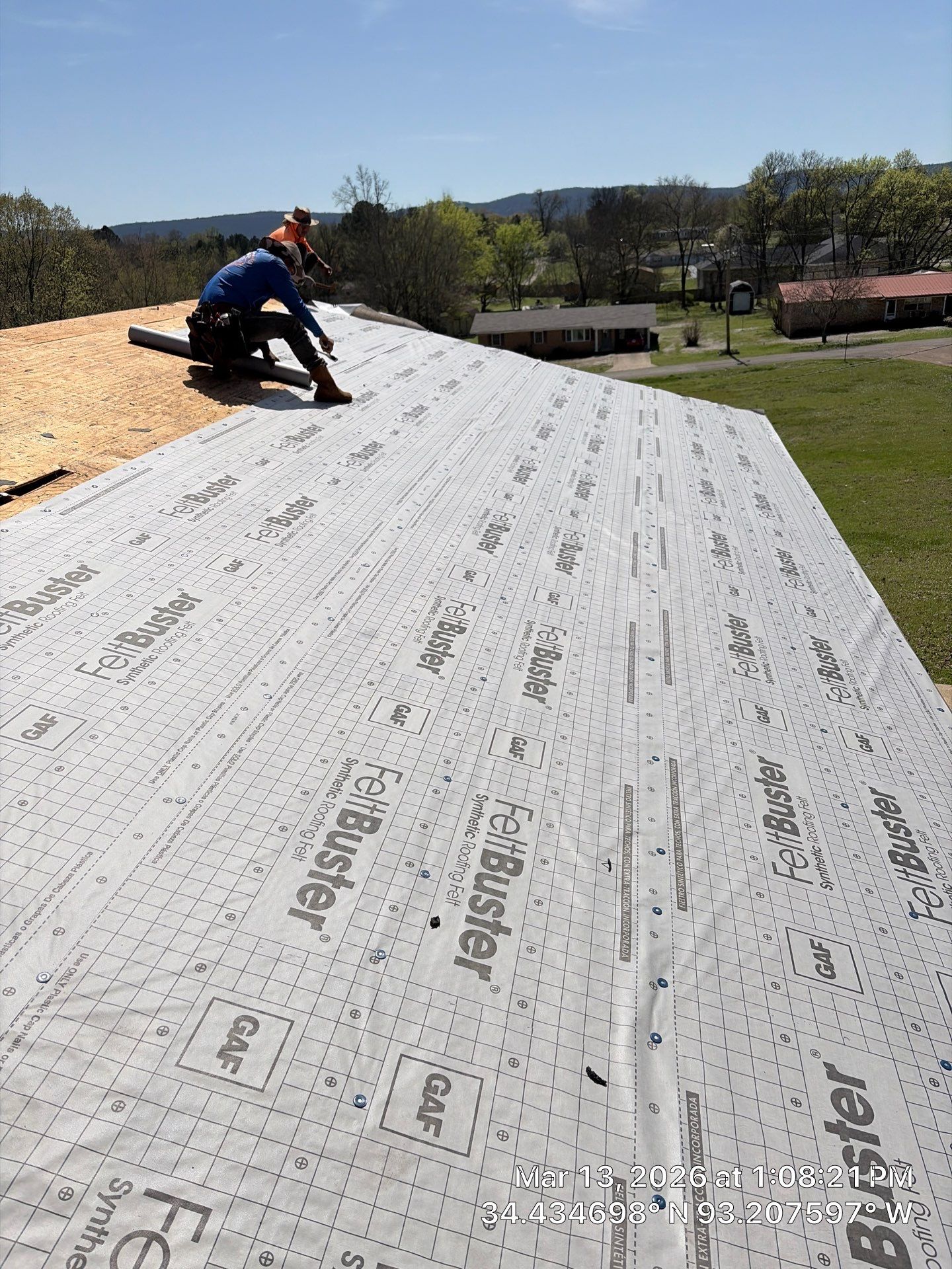 GAF Timberline UHDZ Shingle Roof Replacement and Decking Repair in Pearcy by Temple Roofing and Exteriors