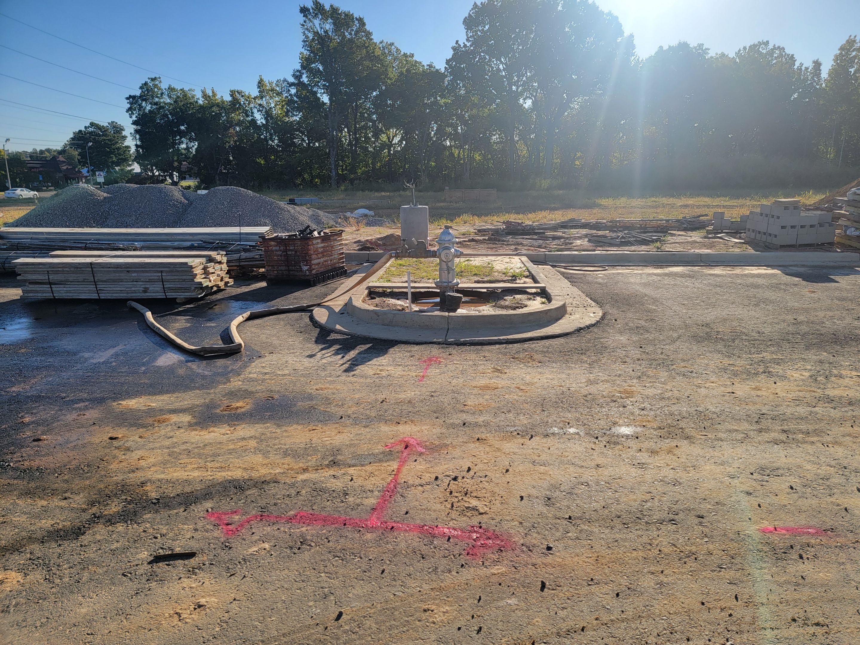 Water Line & Electrical Pole Light locate by Alsip Locating Service, LLC