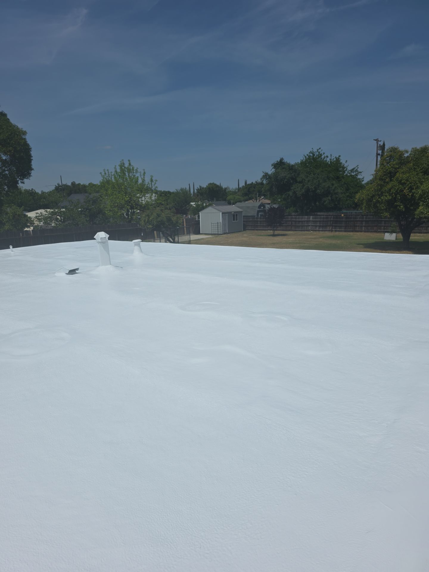 Foam Refurbish using Conklin Benchmark/PUMA XL coatings and spray foam by Straight Edge Roofing Inc