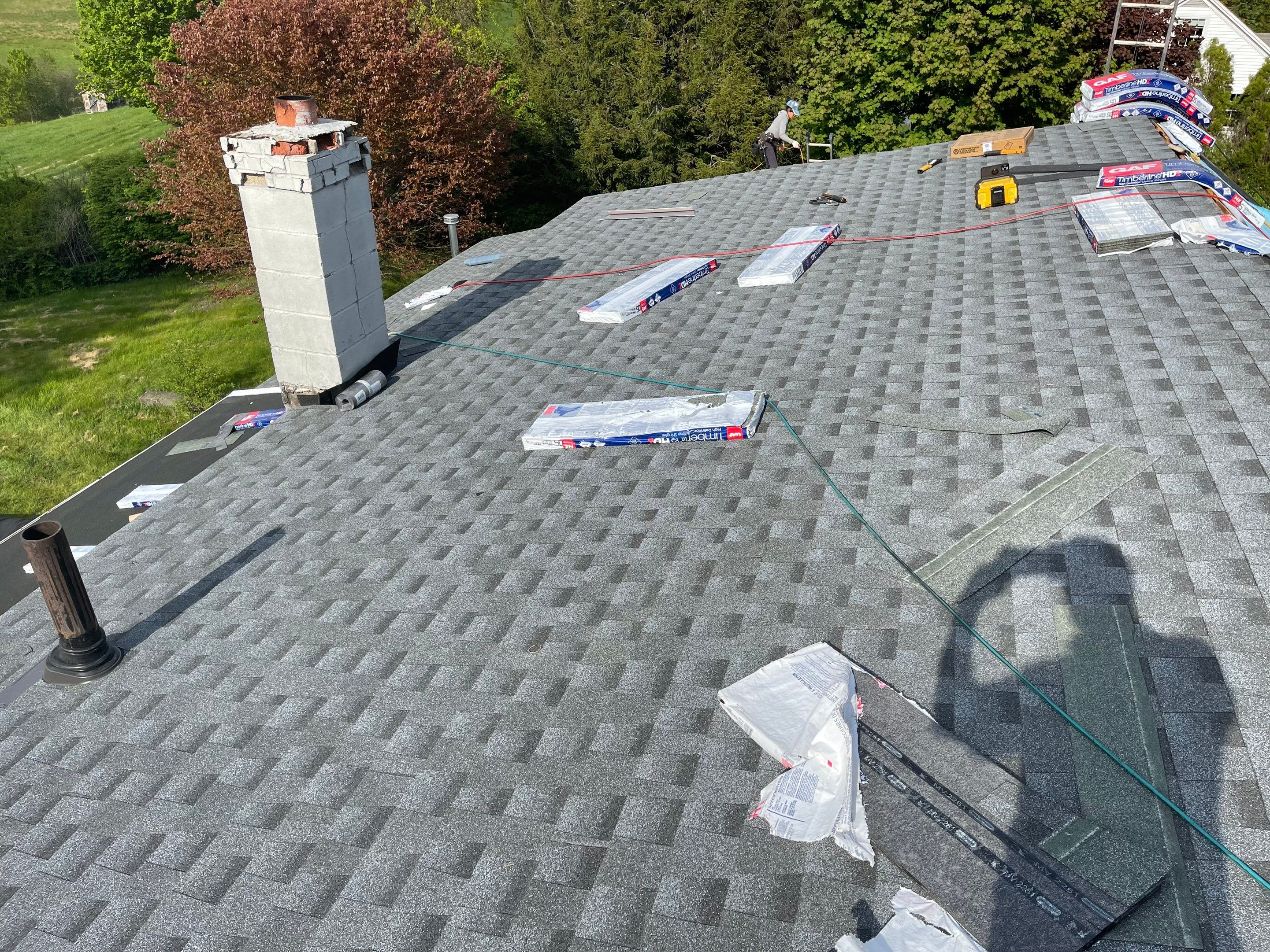 Residential Roofing Installation using GAF Timberline HDZ by Sensible Home Solutions