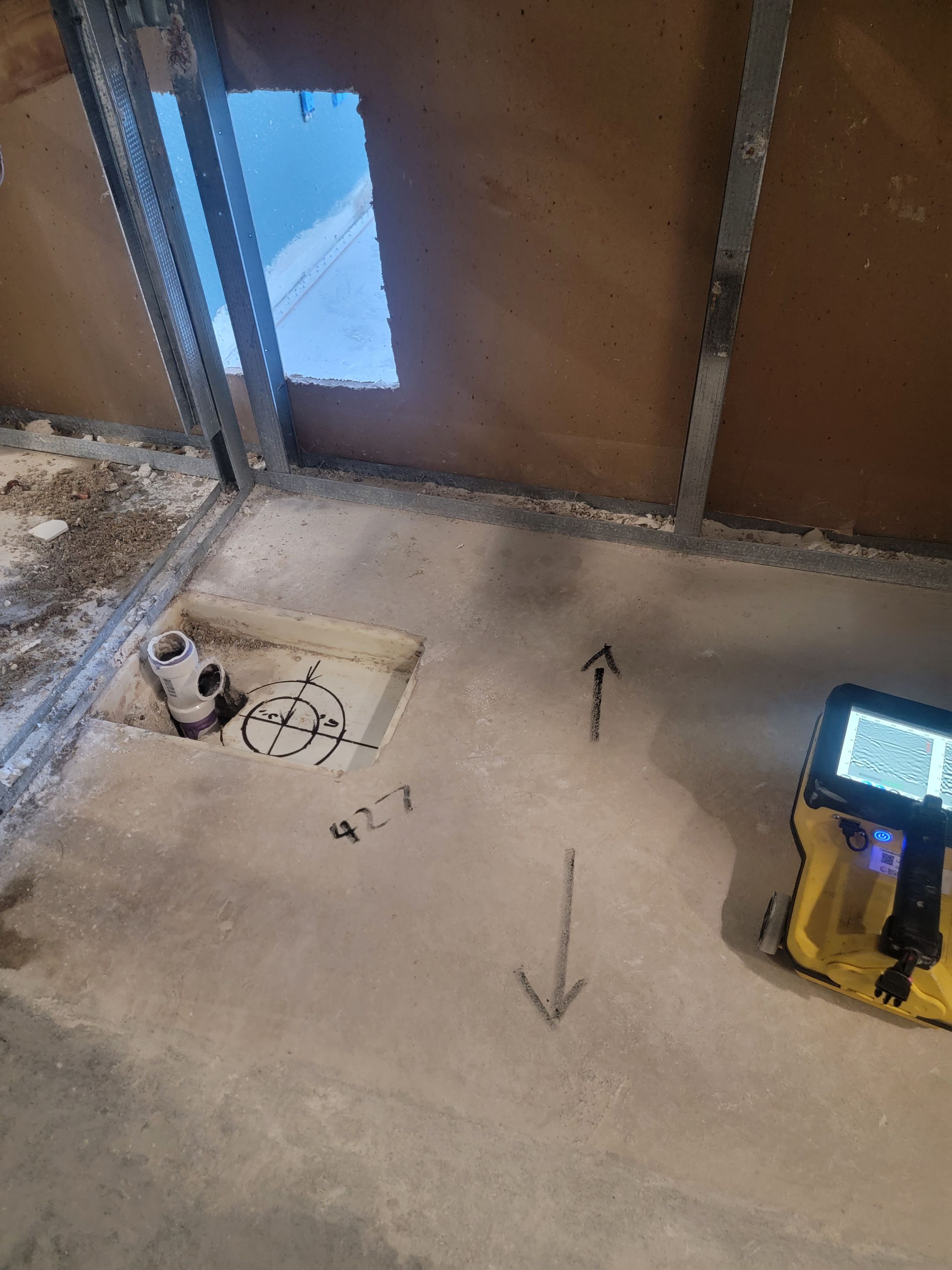 Concrete Scan for Plumbing Work by Alsip Locating Service, LLC