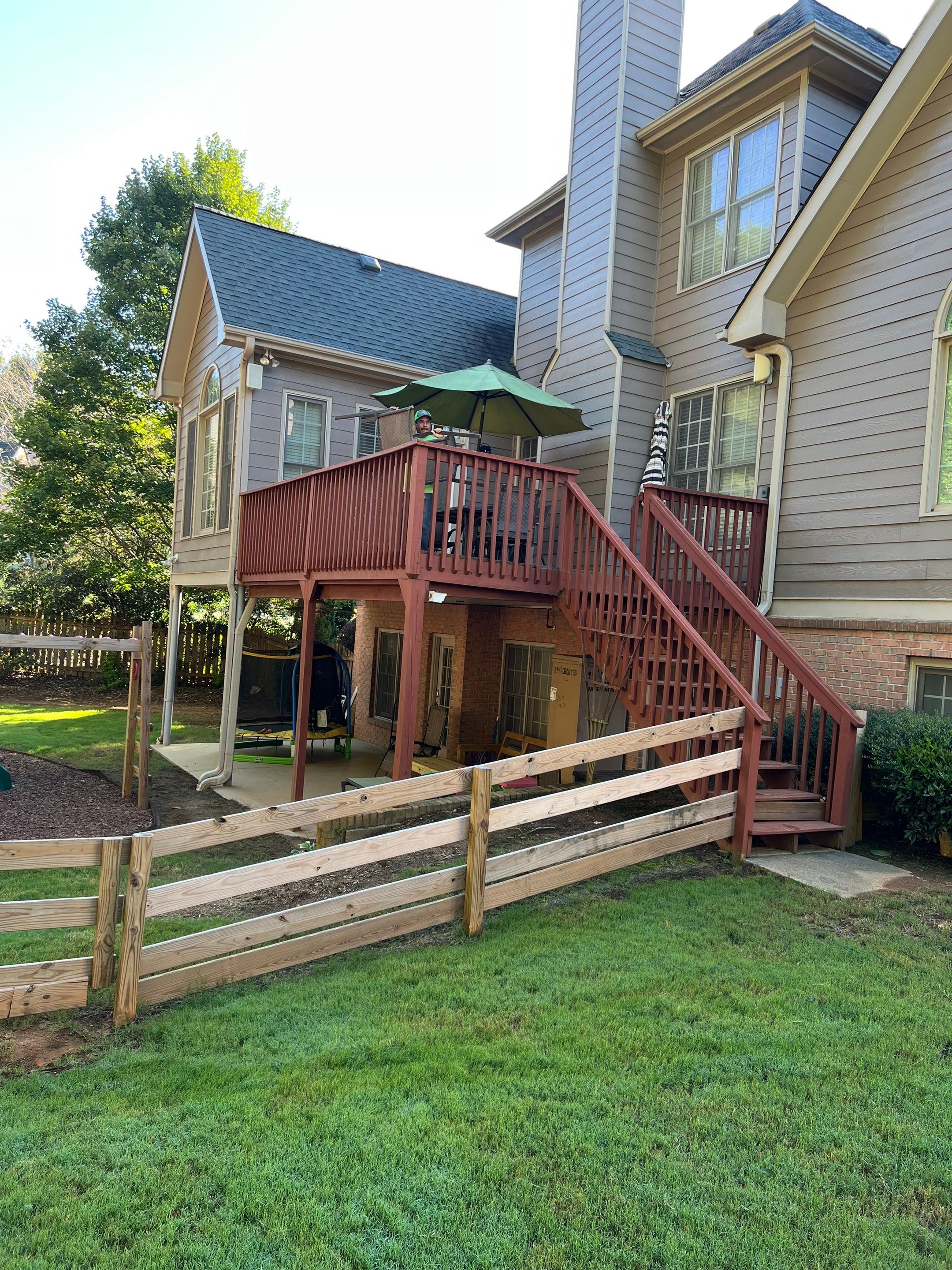 Composite Deck Installation and Screened Porch Enclosure in Roswell by Swift Home Renovations