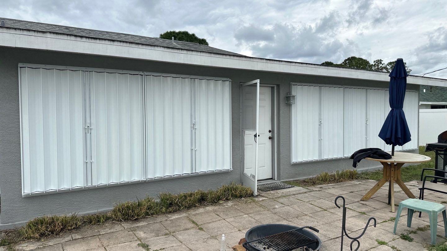 Hurricane Protection Using Accordions & Bahama Shutters by Smart Guard Shutters