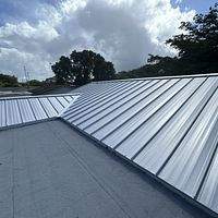 24ga 1.5" Mechanical Seam Mill Finish by Total Roofing System The Metal Roof Experts