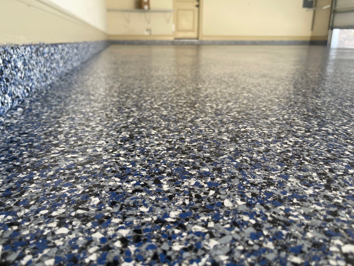 Garage in Gainesville, FL in Denim by Cross Creek Concrete Coatings