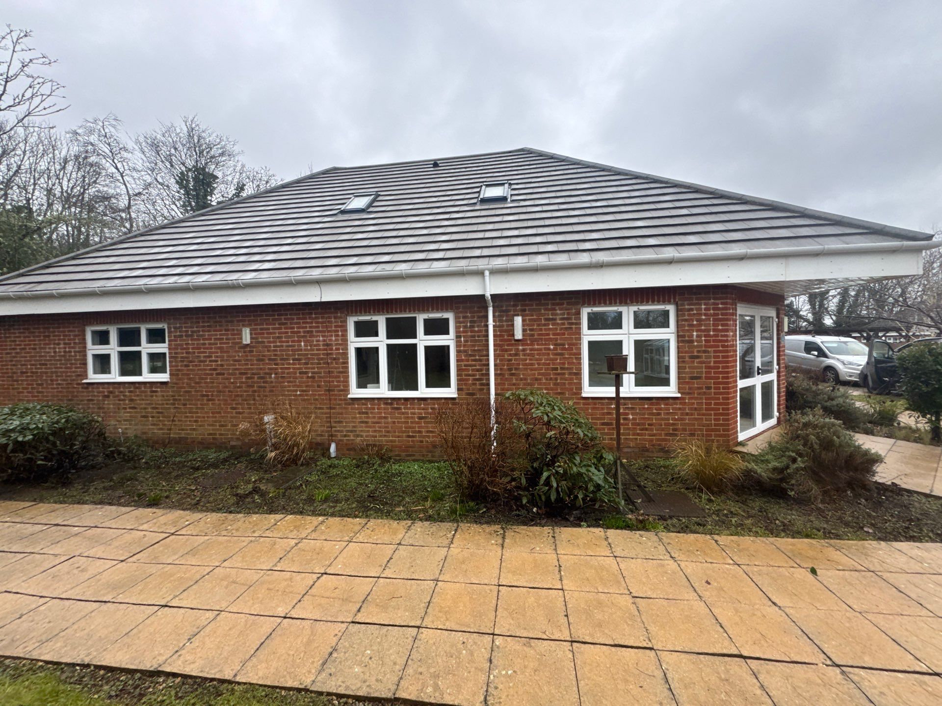 Care Home Roof and Walk Ways clean by Ges Exterior Cleaning ltd