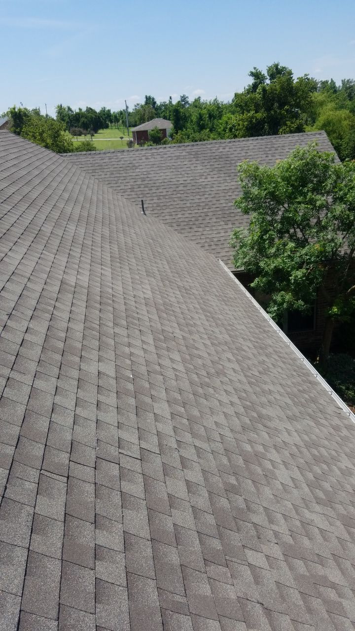 Reroof using GAF HDZ Weathered Wood by Castillo Roofing