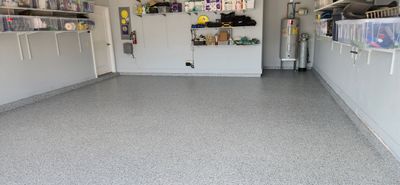 New Garage Floor using Tidal Wave!