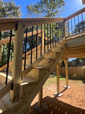 Wood Deck Build in Duluth, GA