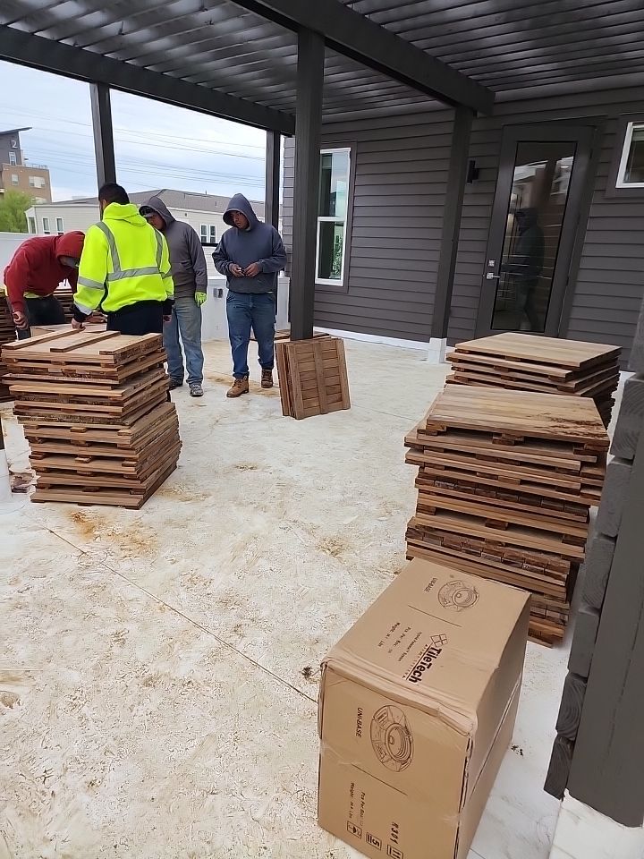Apartment Roofing Installation using GAF HDZ Shingles, GAF TPO and Pavers in Lewisville, TX by Roof Experts