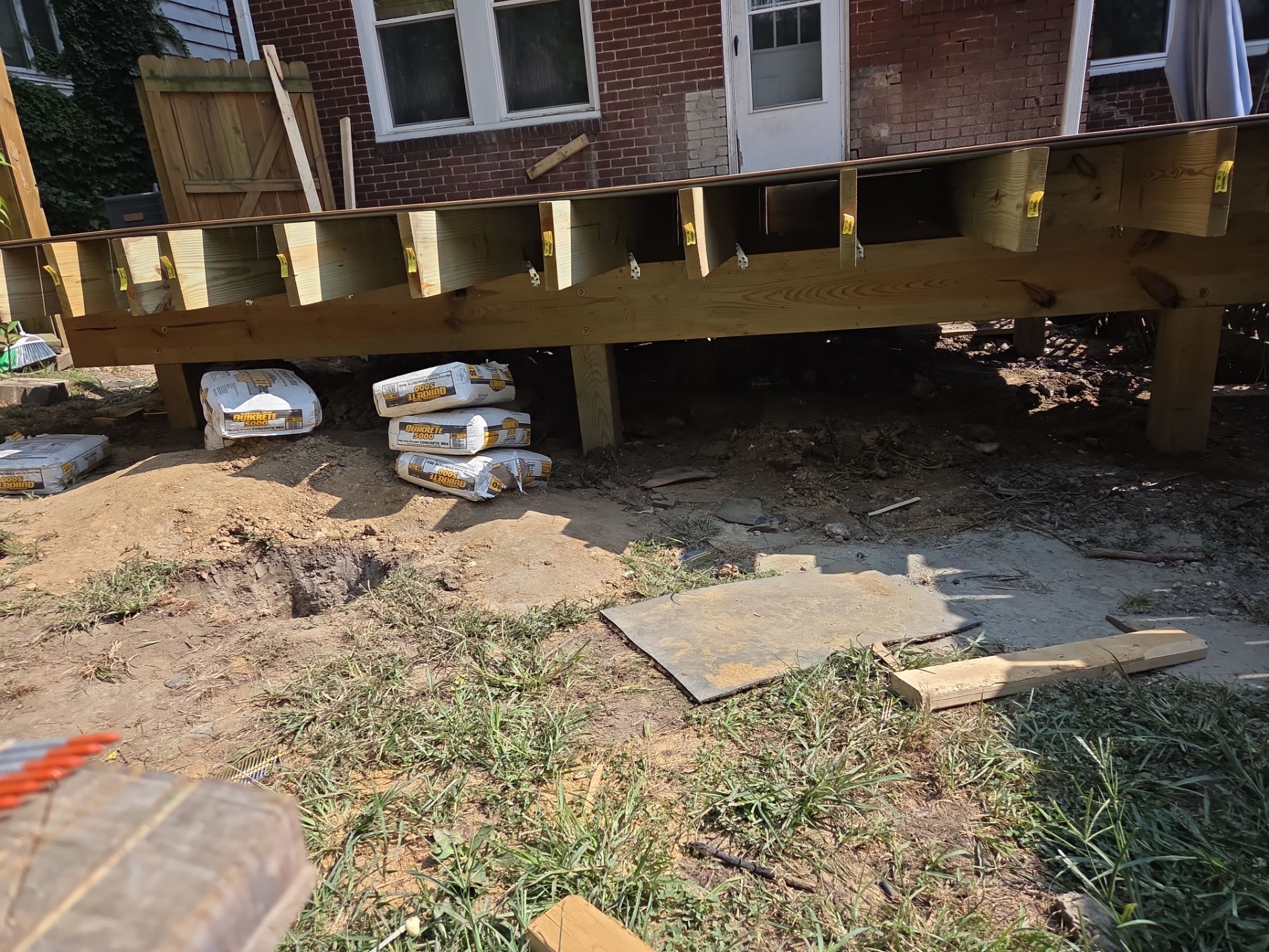 Deck build  by Cousins Roofing Siding & Decks