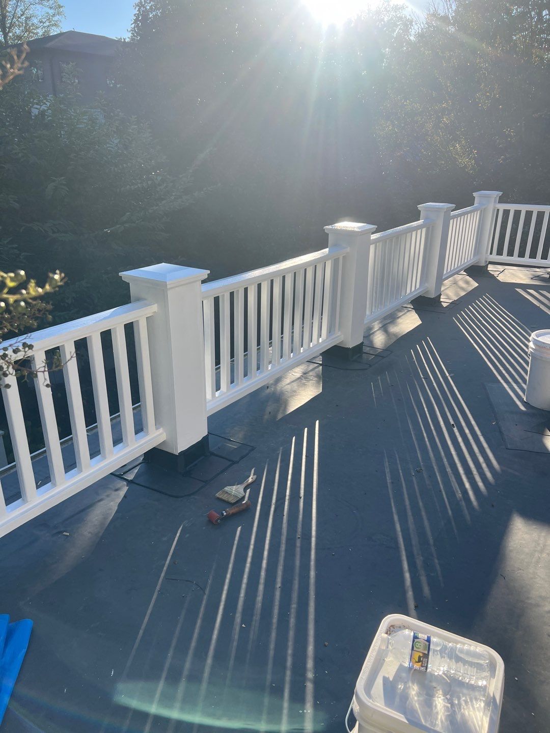 McLean - Residential Flat Roof Replacement with Carlisle Syntec EPDM by RM Banning, Inc.