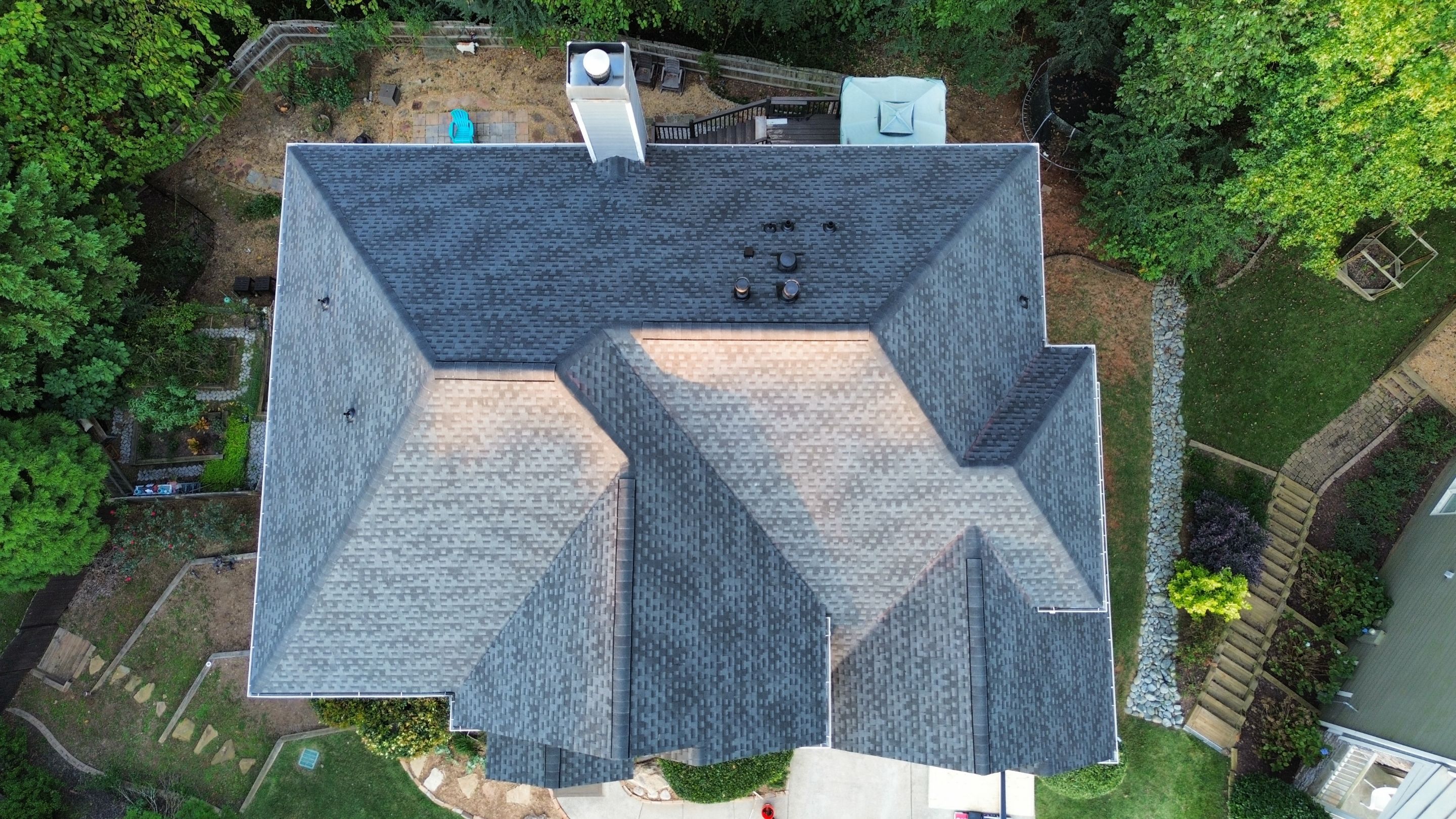 Cumming, GA Roof Replacement GAF Timberline HDZ Charcoal by Reset Roofing