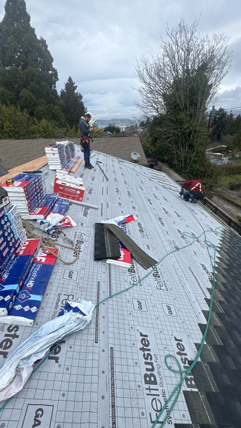 Residential Roofing Installation using GAF HDZ Shingles by Roofing Formula LLC