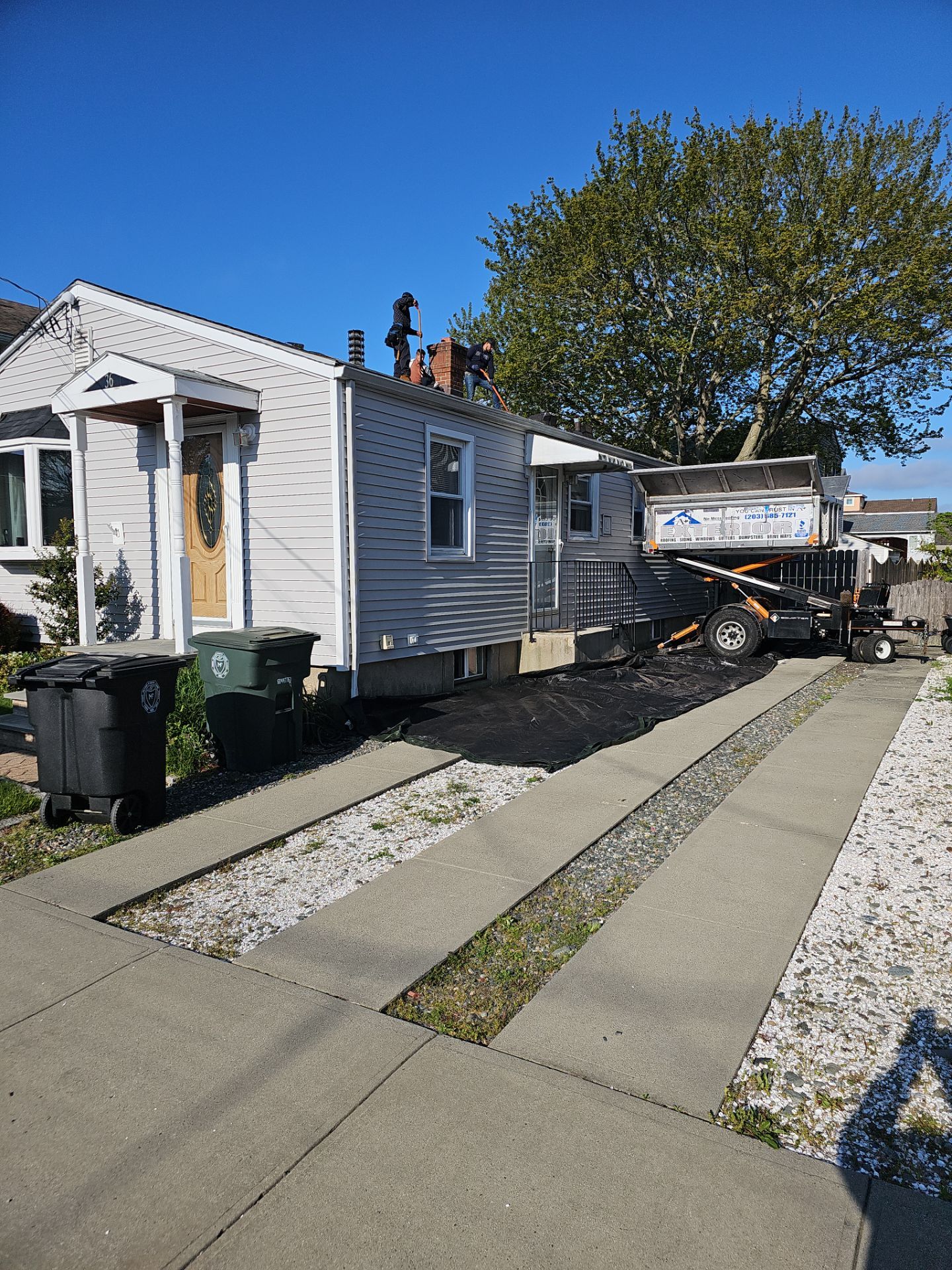 Residential Roofing Installation using Owens Corning Duration Colonial Slate by A Plus Exterior