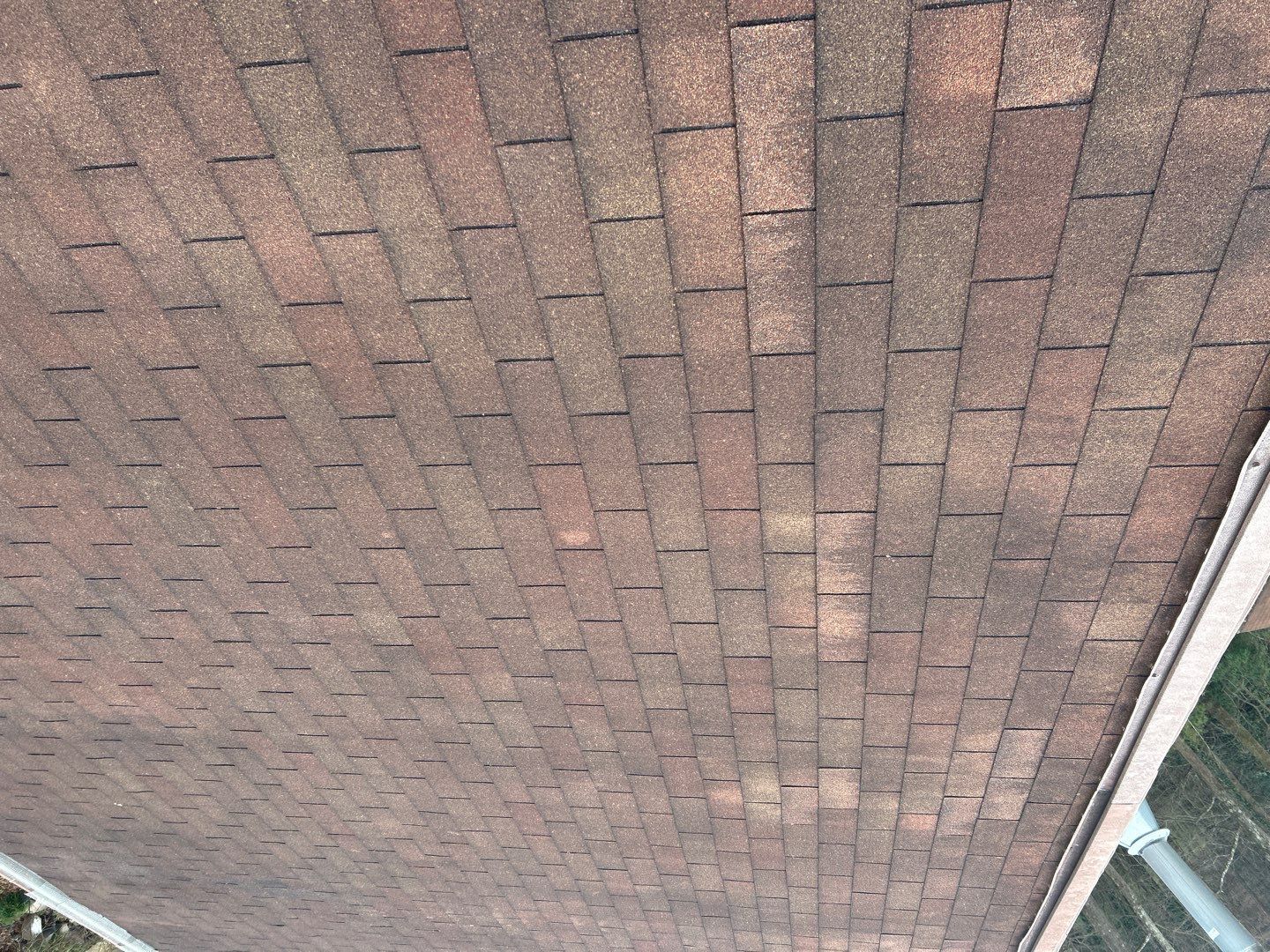 Roof replaced through insurance installation GAF Barkwood by Georgia Roof Advisors