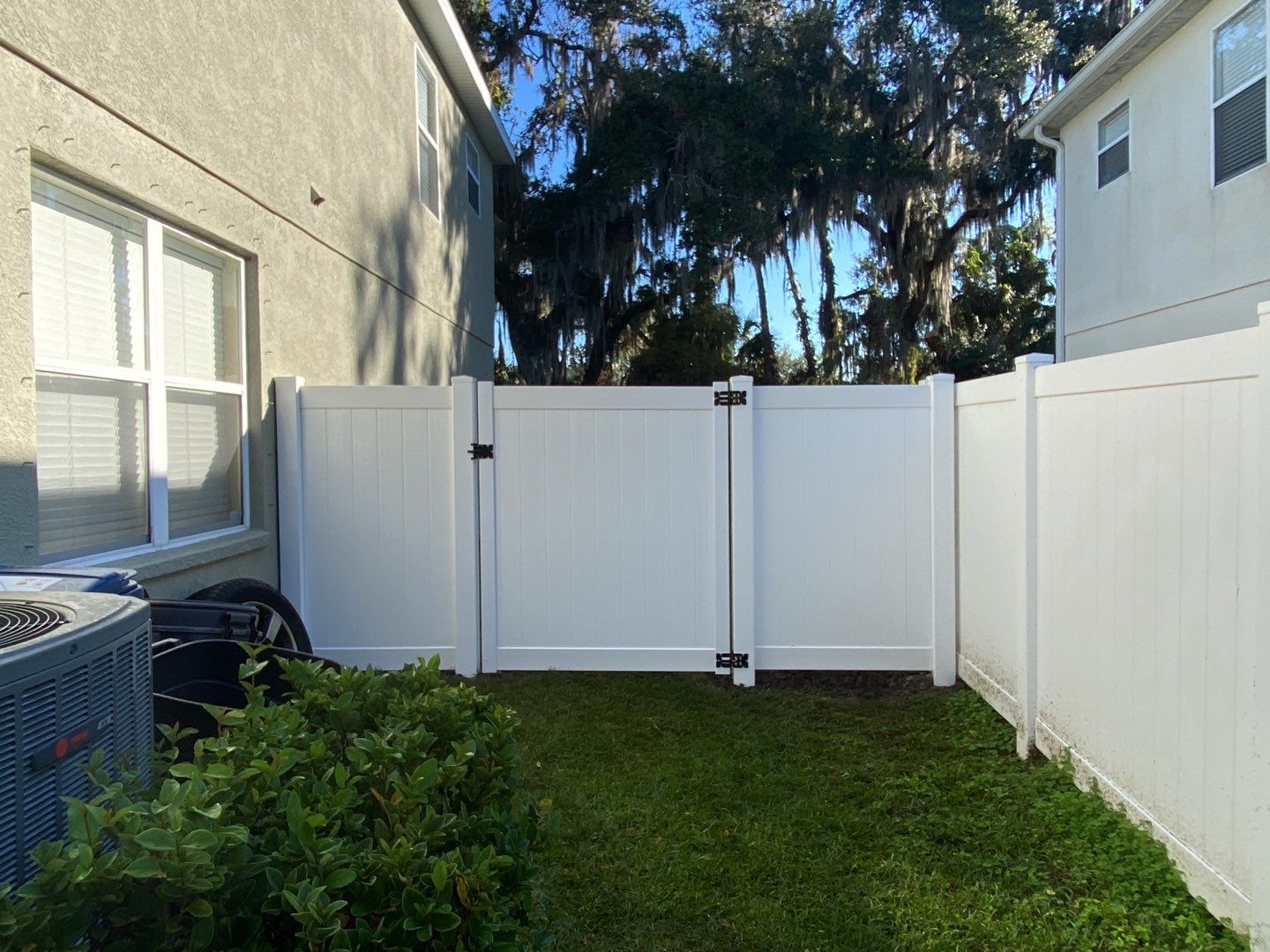 Bradenton, FL 6 ft. Tall White Vinyl Privacy Fence Installation and 4 ft. Spaced Picket Vinyl  by Asap fence and gates, LLC