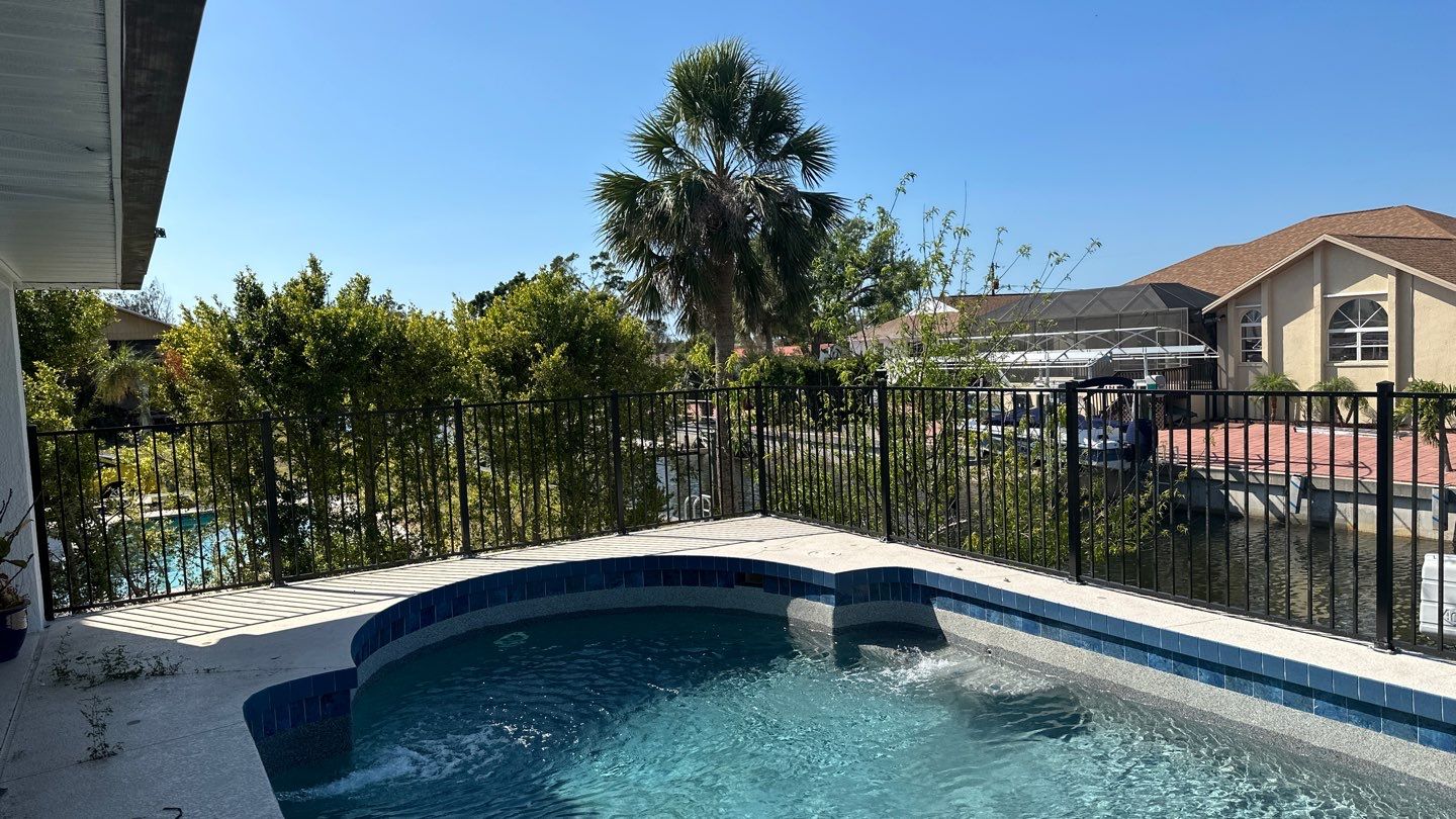 Aluminum Fence Installation using 2 Rail Aluminum Fence by Asap fence and gates, LLC