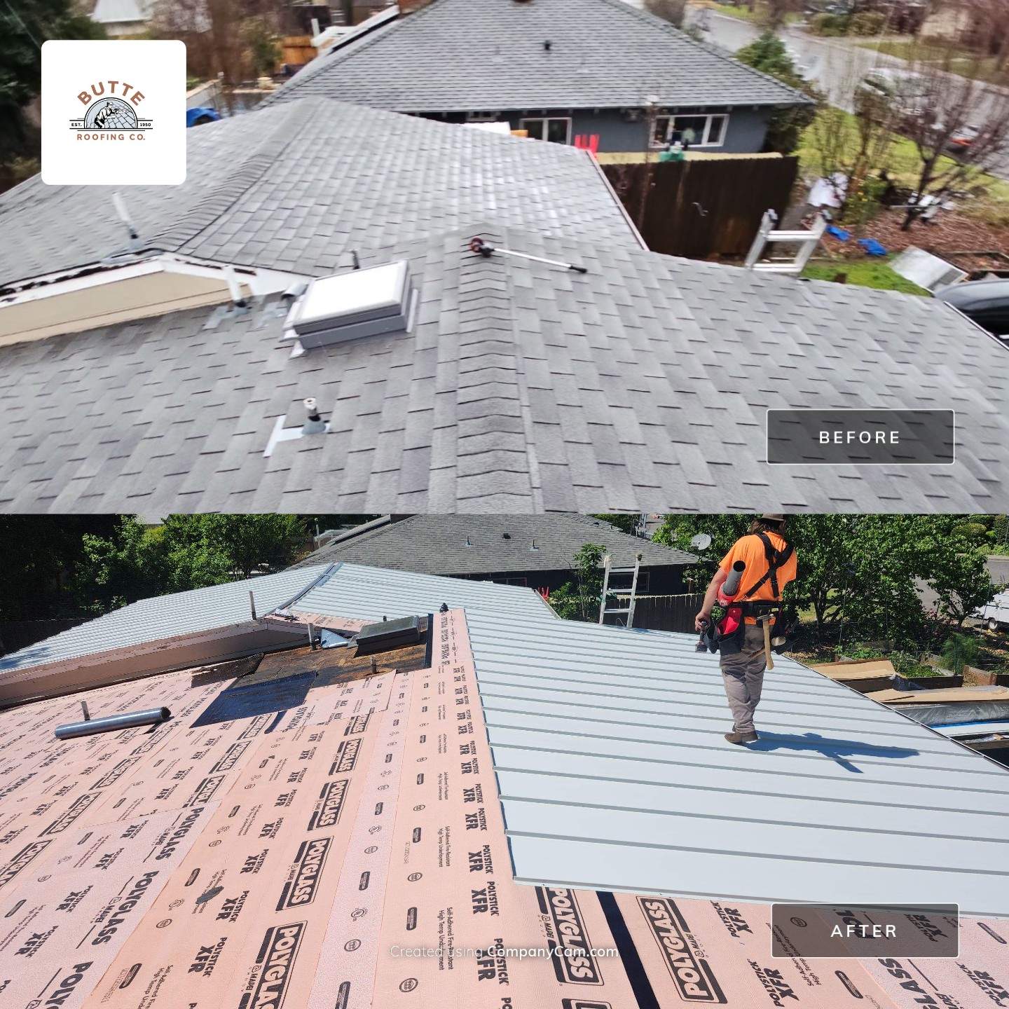 Chico Skyline White by Butte Roofing Company License #567600