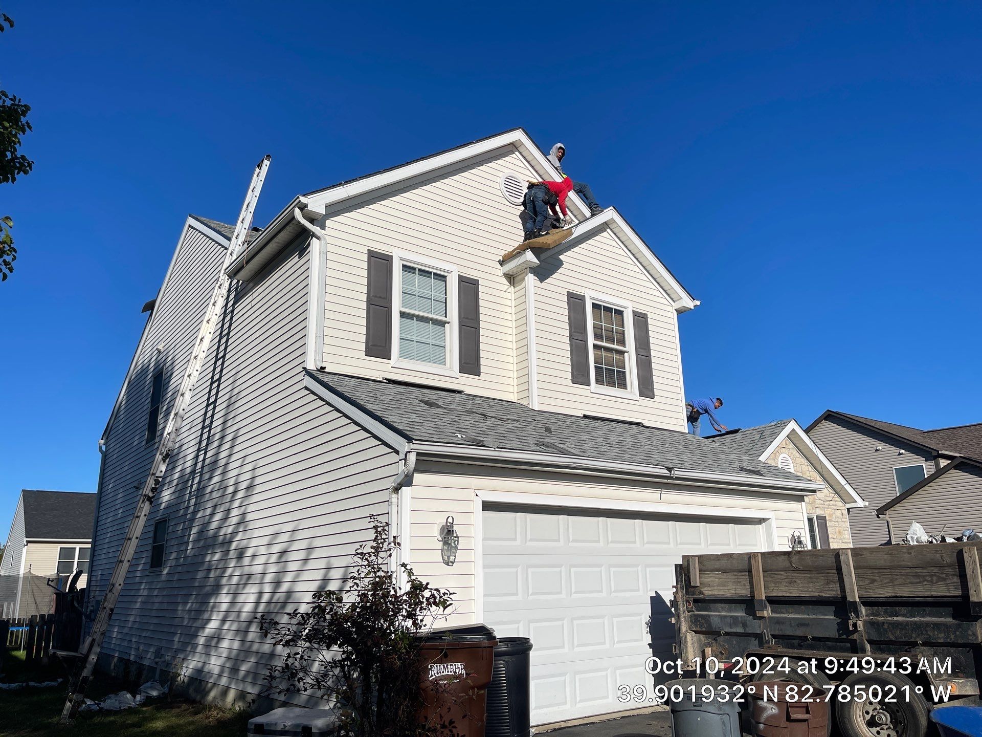 Residential Roofing Installation using IKO dimensional shingles by SOS Home Ohio 