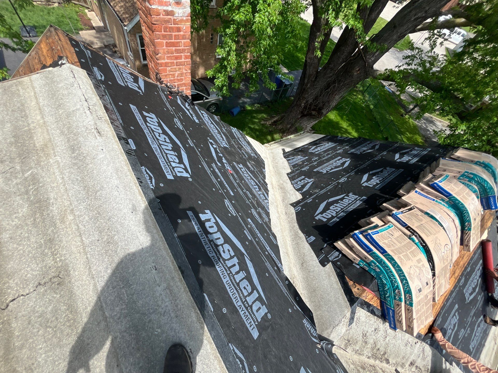 Roof replacement and interior repair by wind damage by Just Brilliant Restoration JBR