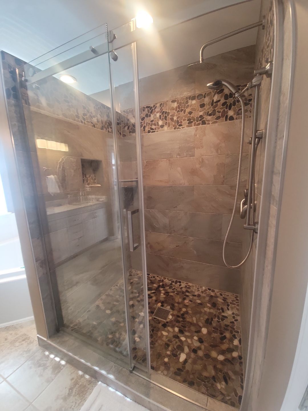 Holly Springs Stunning Shower Remodel by Elite Remodeling and Design LLC