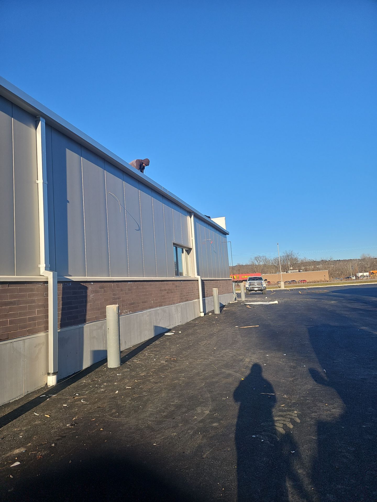 Commercial Roofing Installation using Insulated roof and wall panels by Nitro Roofing and Construction