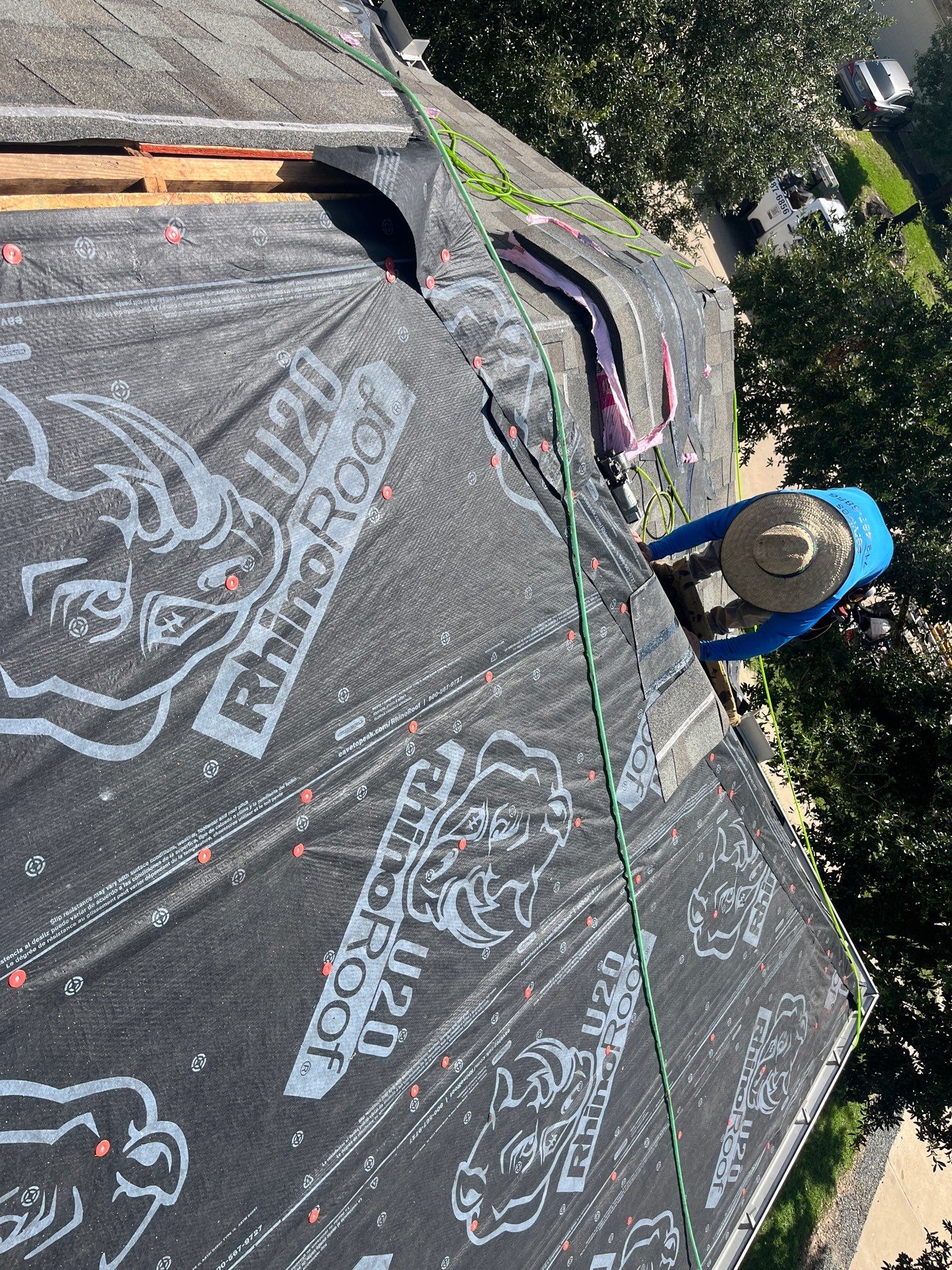 Residential Roofing Installation using Owen's Corning Duration (Lifetime) Shingles by Roof Repair Company