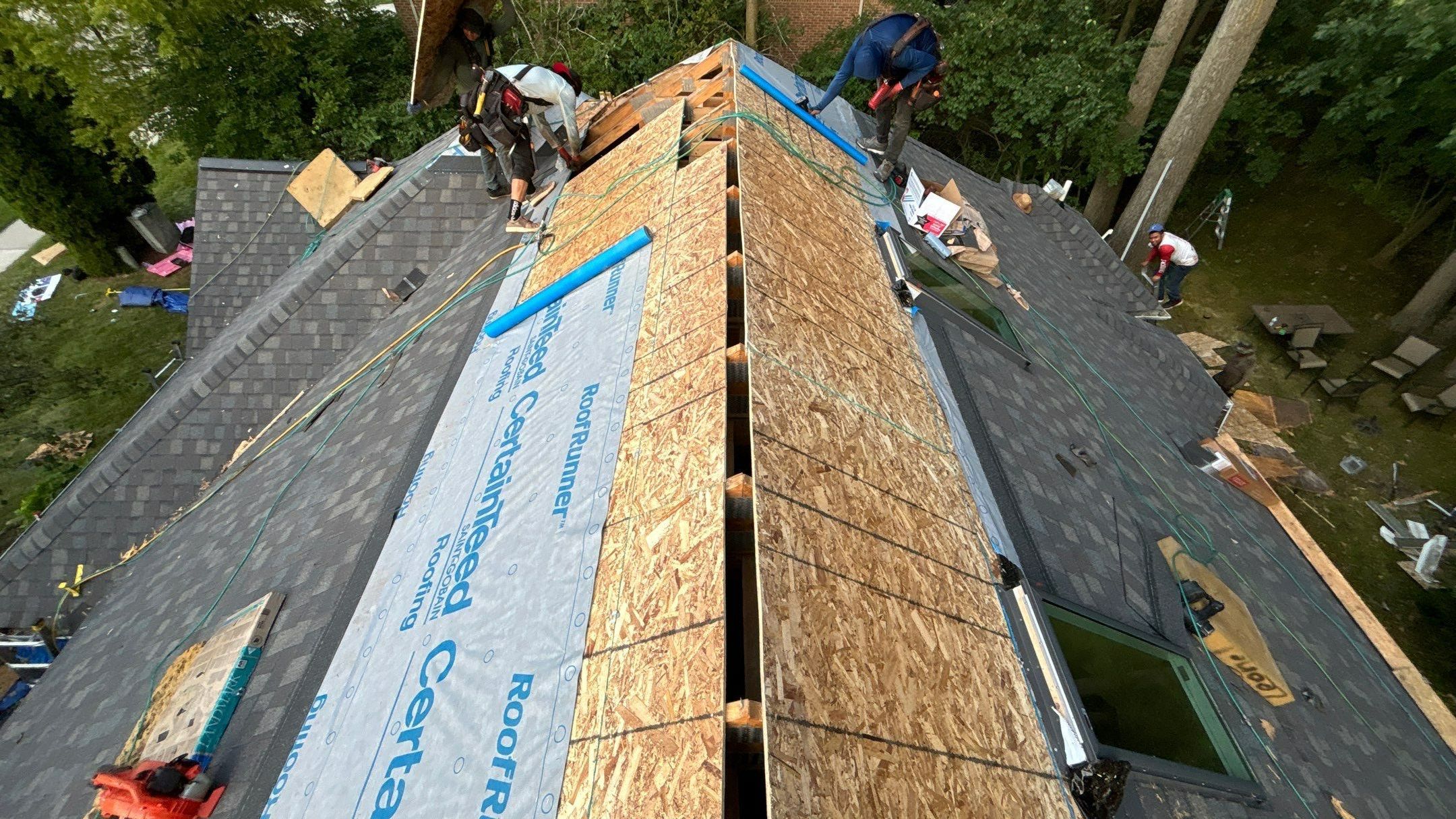 Roof Replacement using CertainTeed Landmark by 180 Contractors