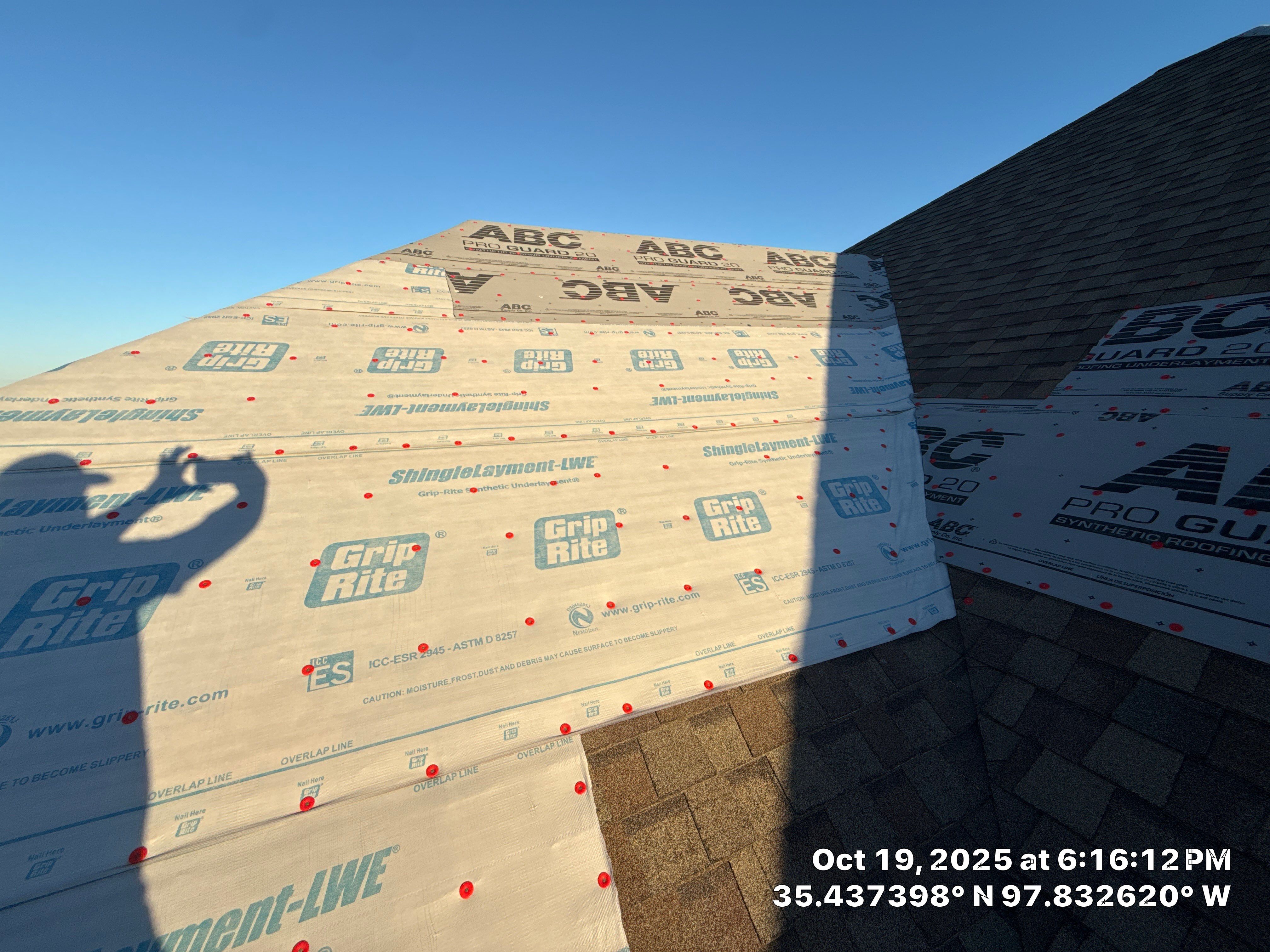 Roof repair due to shady contractor by OAK Roofing Restoration 